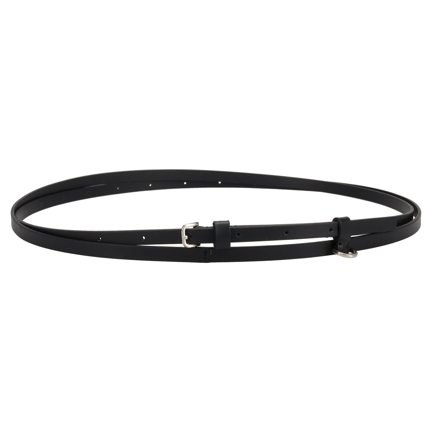 LEATHER BELT_1CM / BLACK