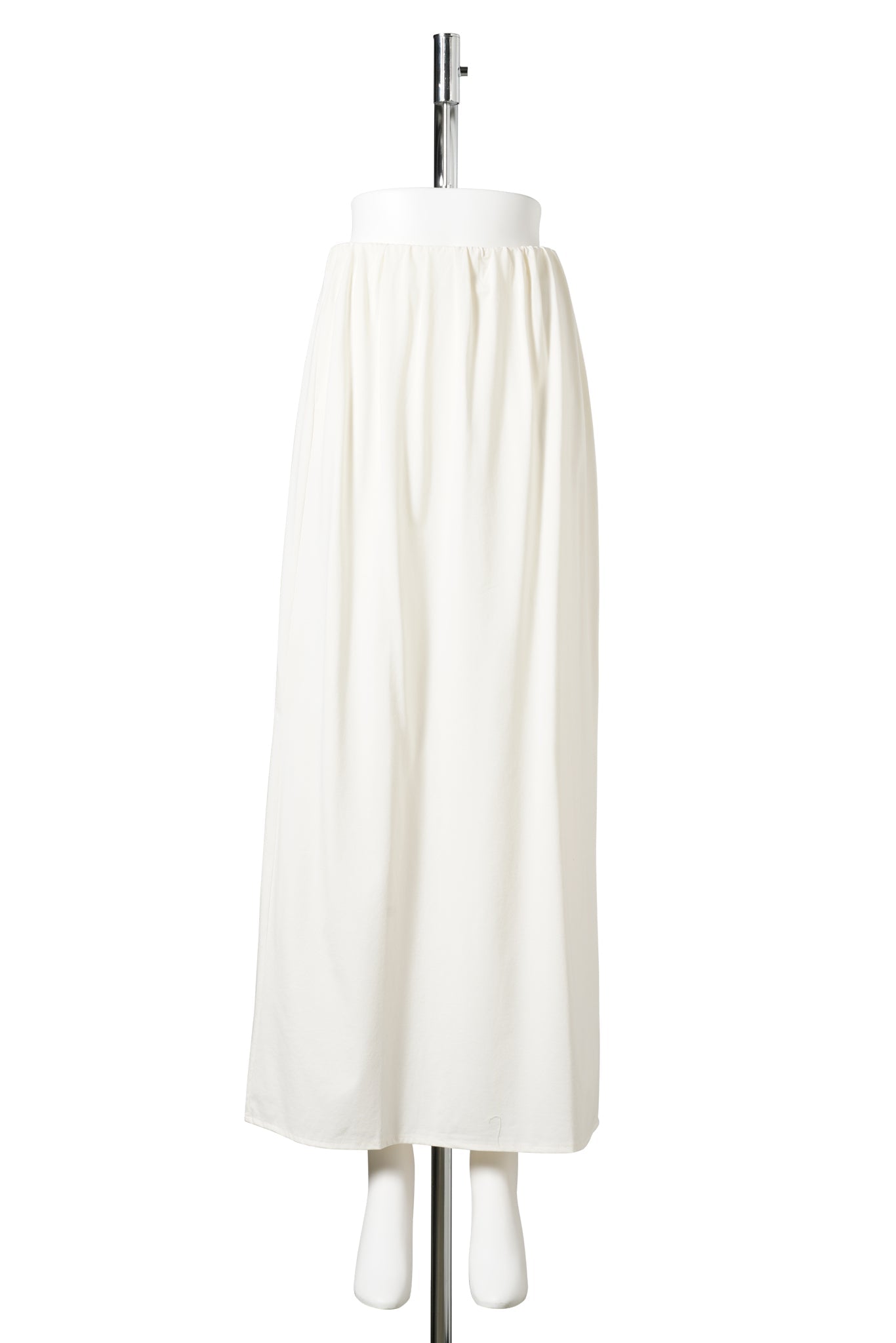 JERSEY MAXI LONG SKIRT / IVORY
