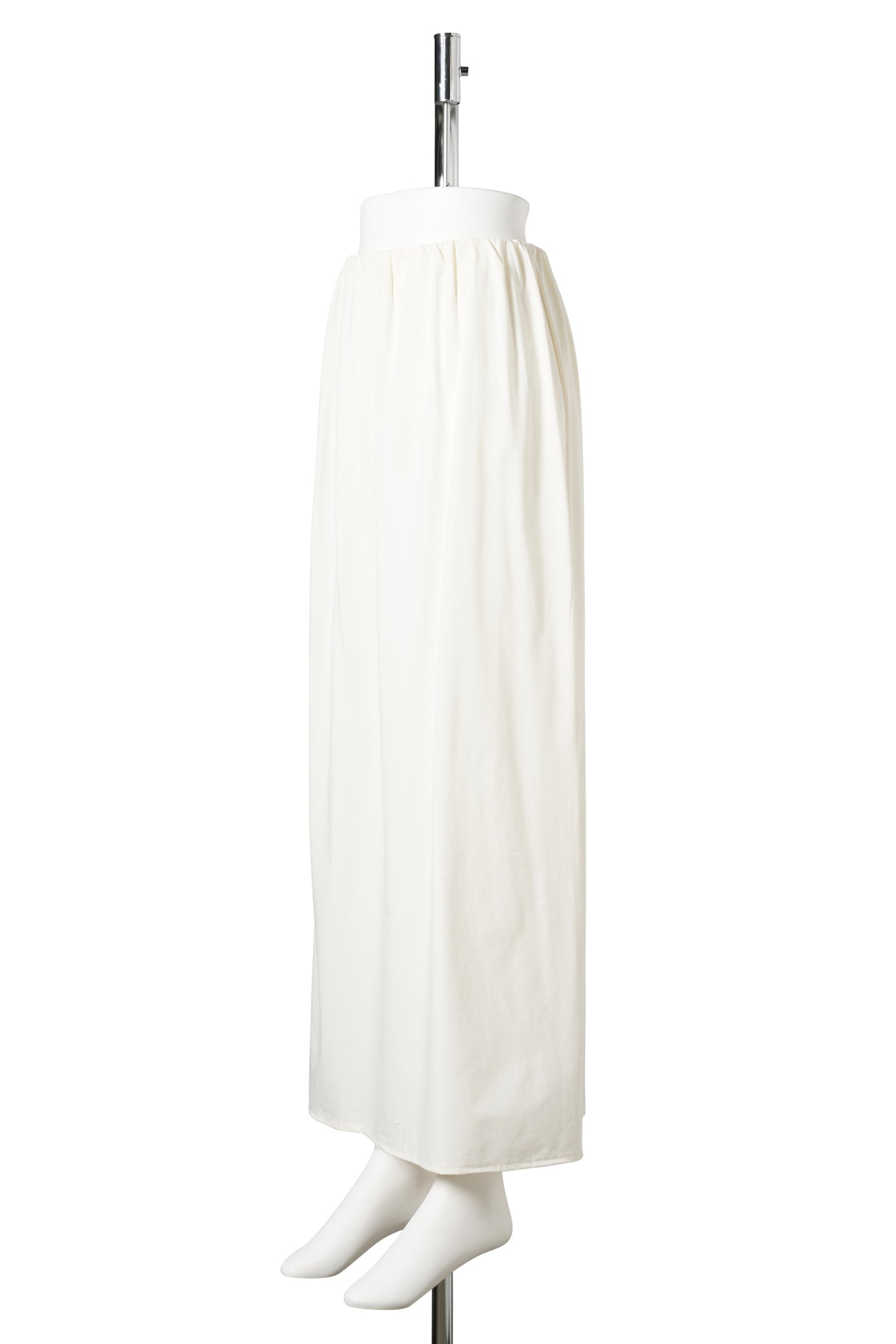 JERSEY MAXI LONG SKIRT / IVORY