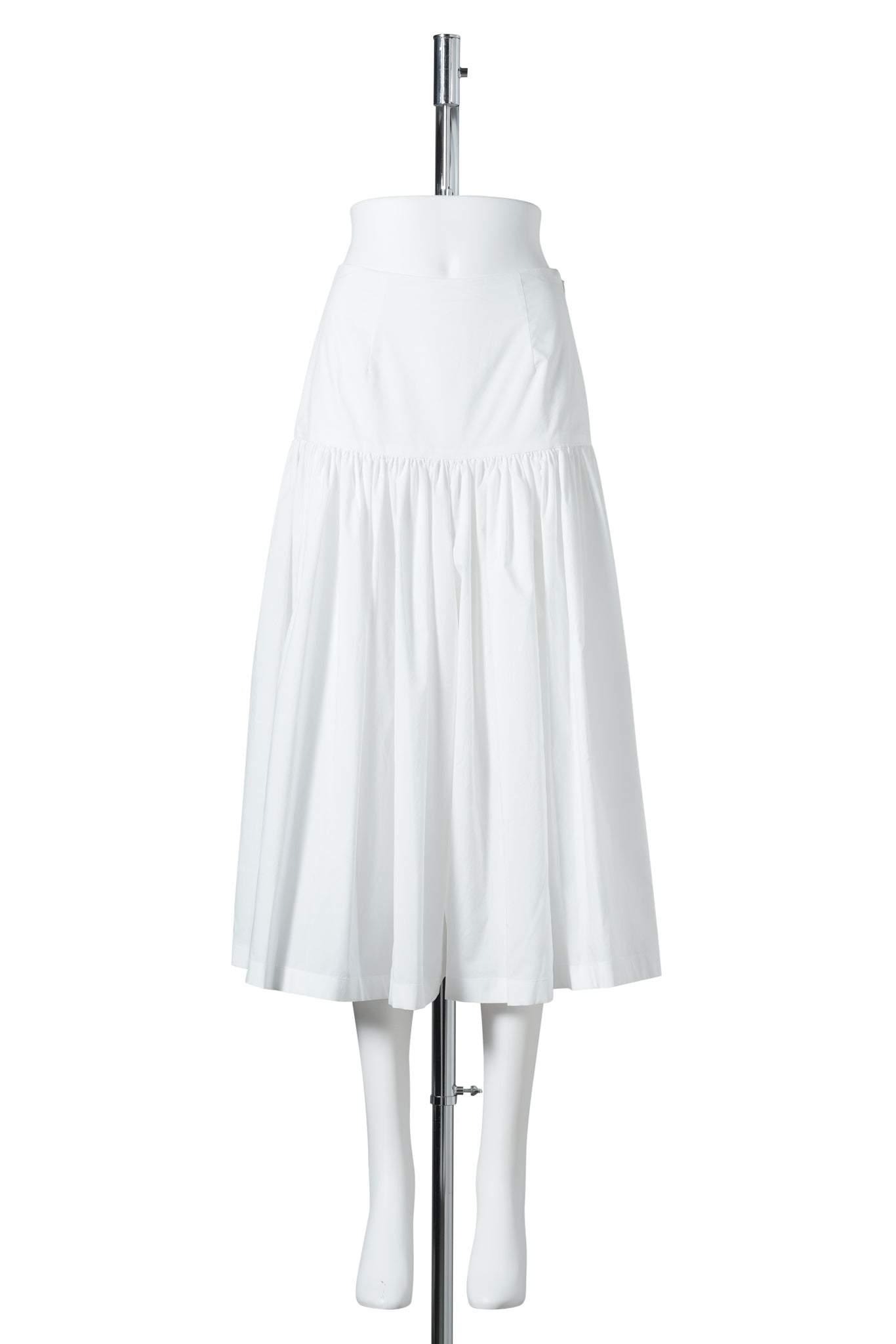SHIRRING CULOTTE PANTS / WHITE