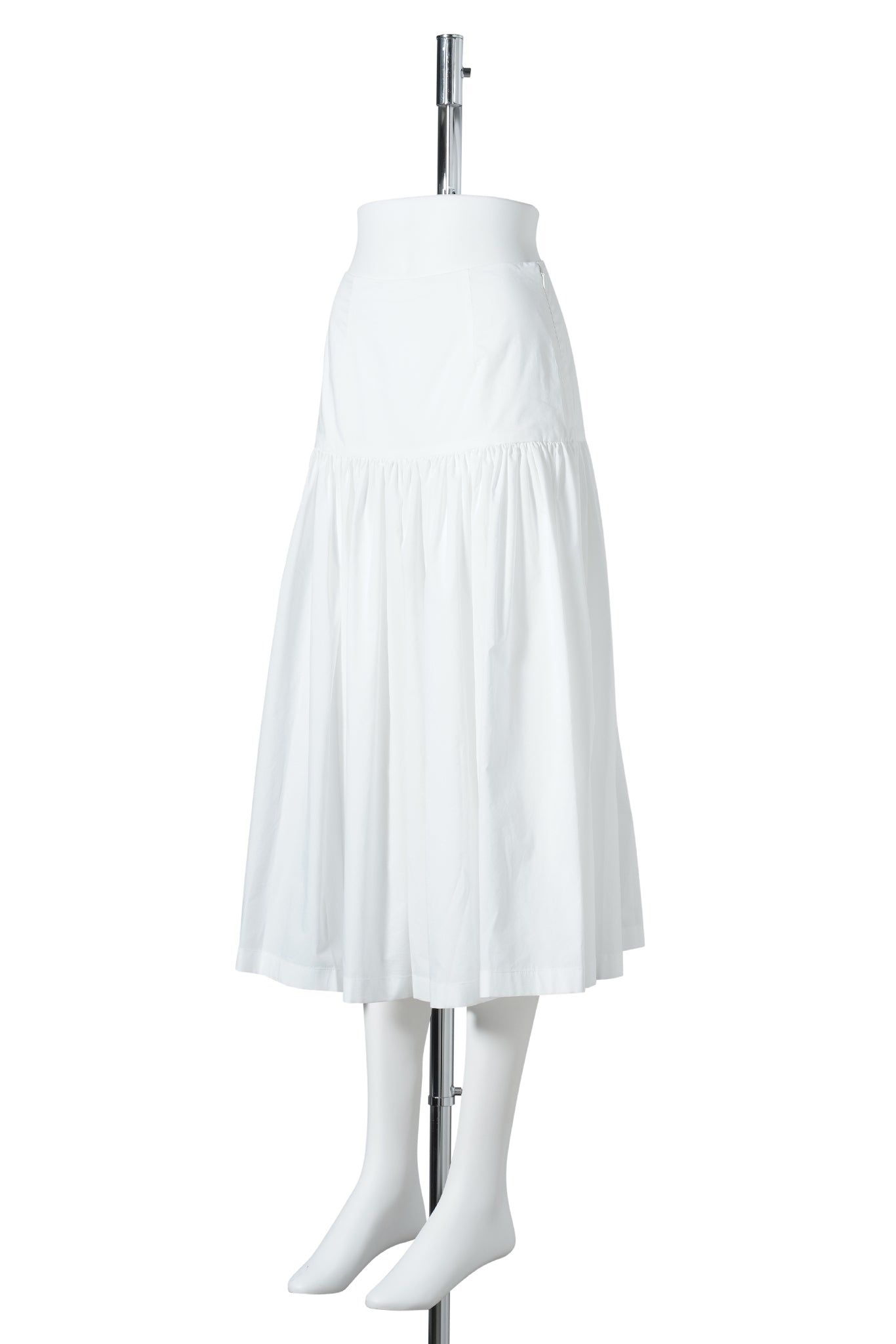 SHIRRING CULOTTE PANTS / WHITE