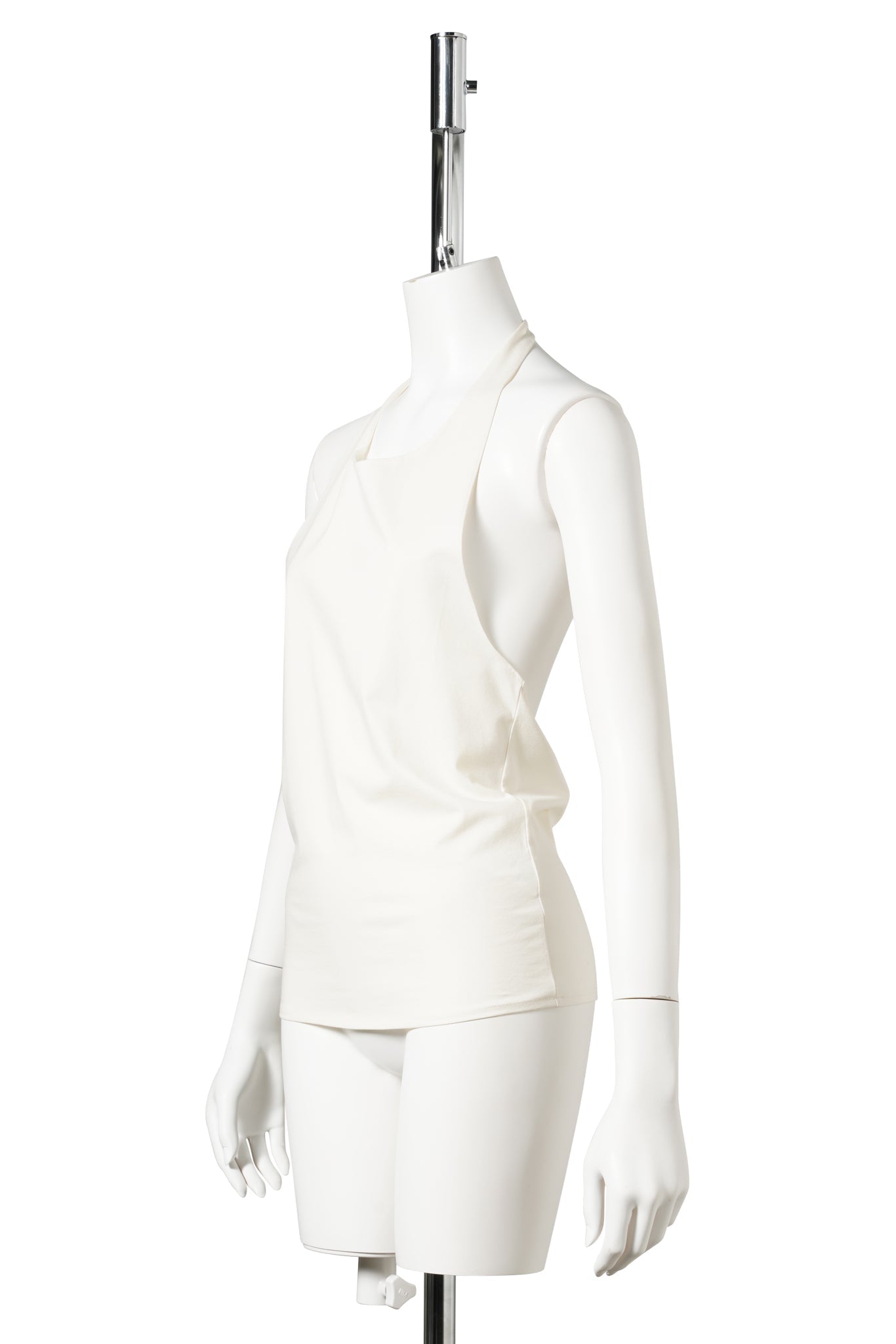 JERSEY HALTER NECK TOP / IVORY