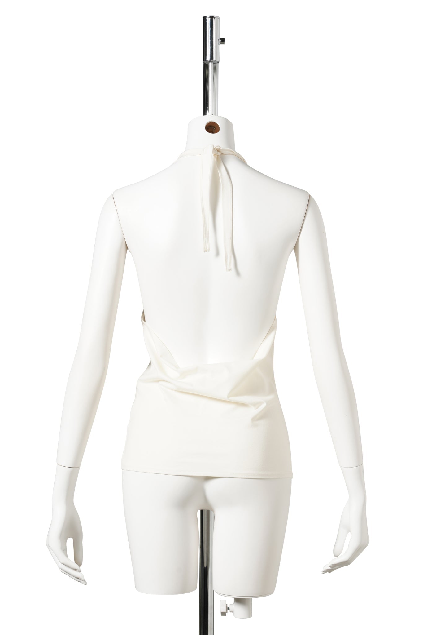 JERSEY HALTER NECK TOP / IVORY