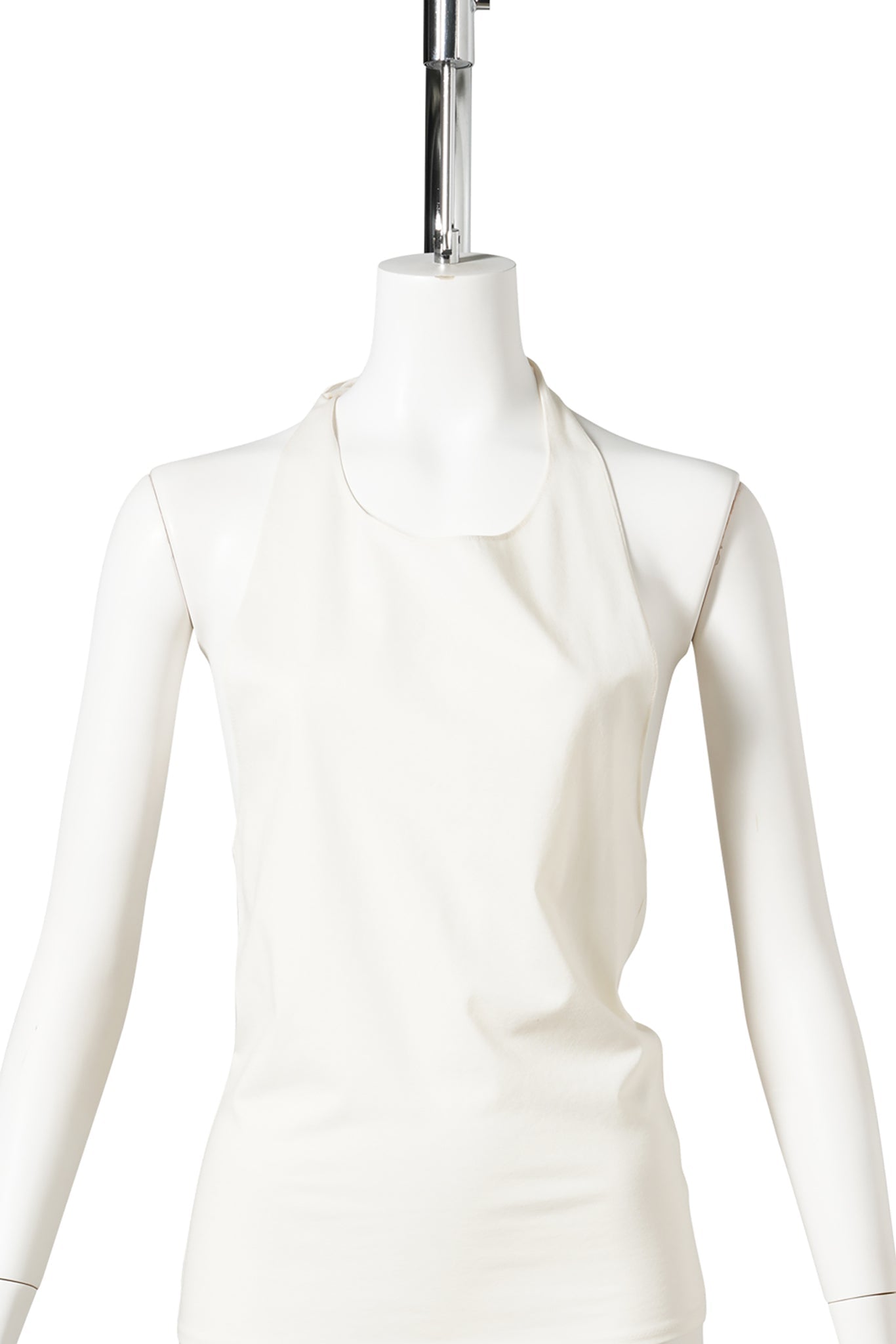 JERSEY HALTER NECK TOP / IVORY