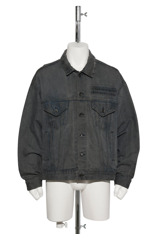 RESTORE DENIM JACKET / GREY OIL