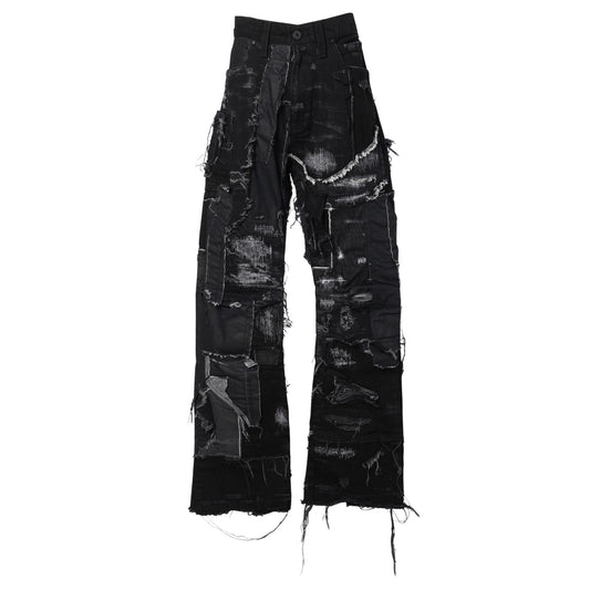 BOOTCUT MULTI PROCESS SCRAP DENIM BLACK / GREY