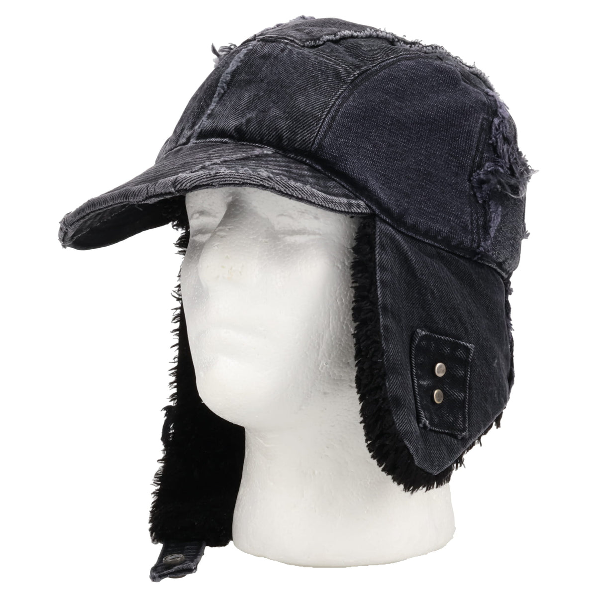 SCRAP BOMBER HAT / BLACK