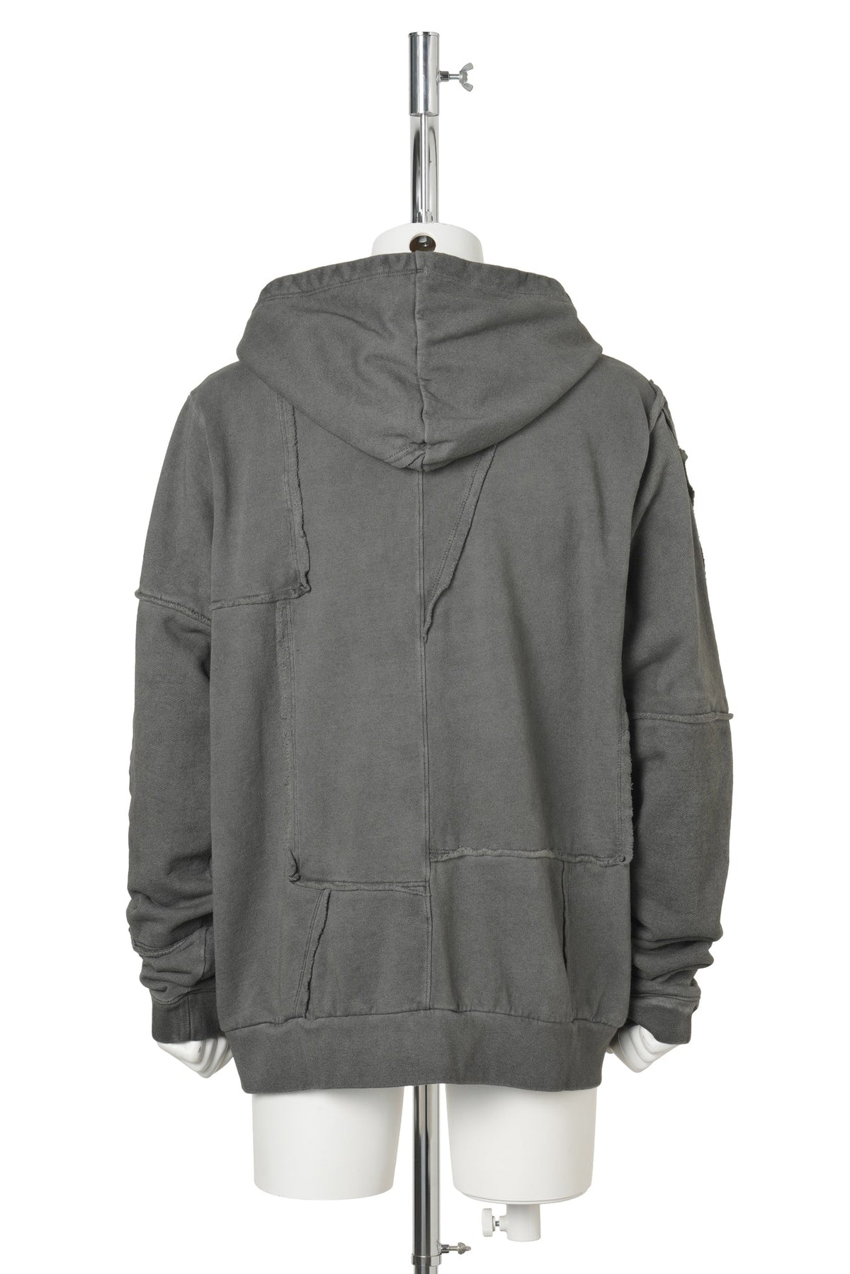 SCRAP KNIT / ZIP UP / CHARCOAL