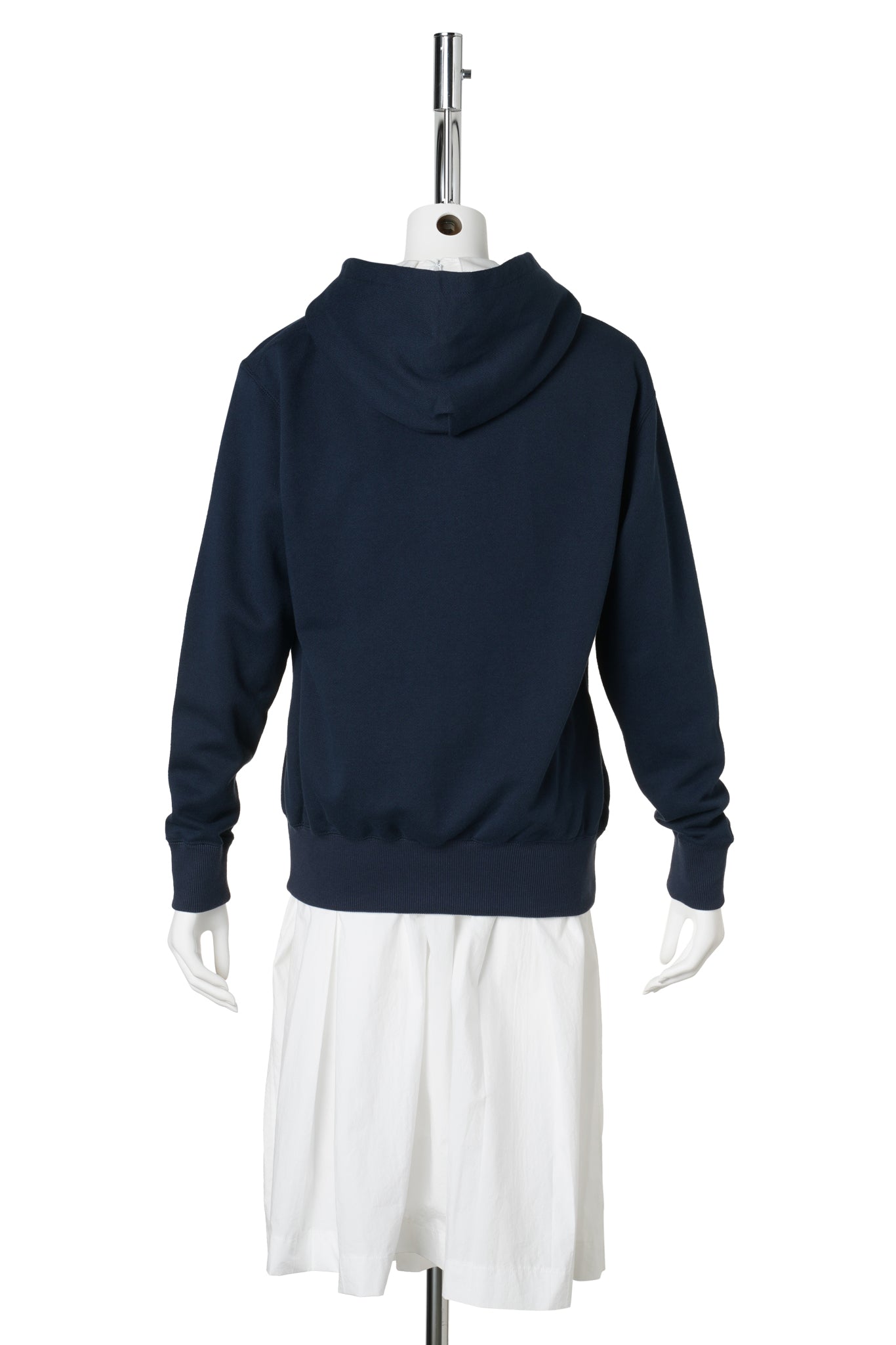 DOCKING PLATED COLLAR ONE-PIECE / NAVY/WHITE