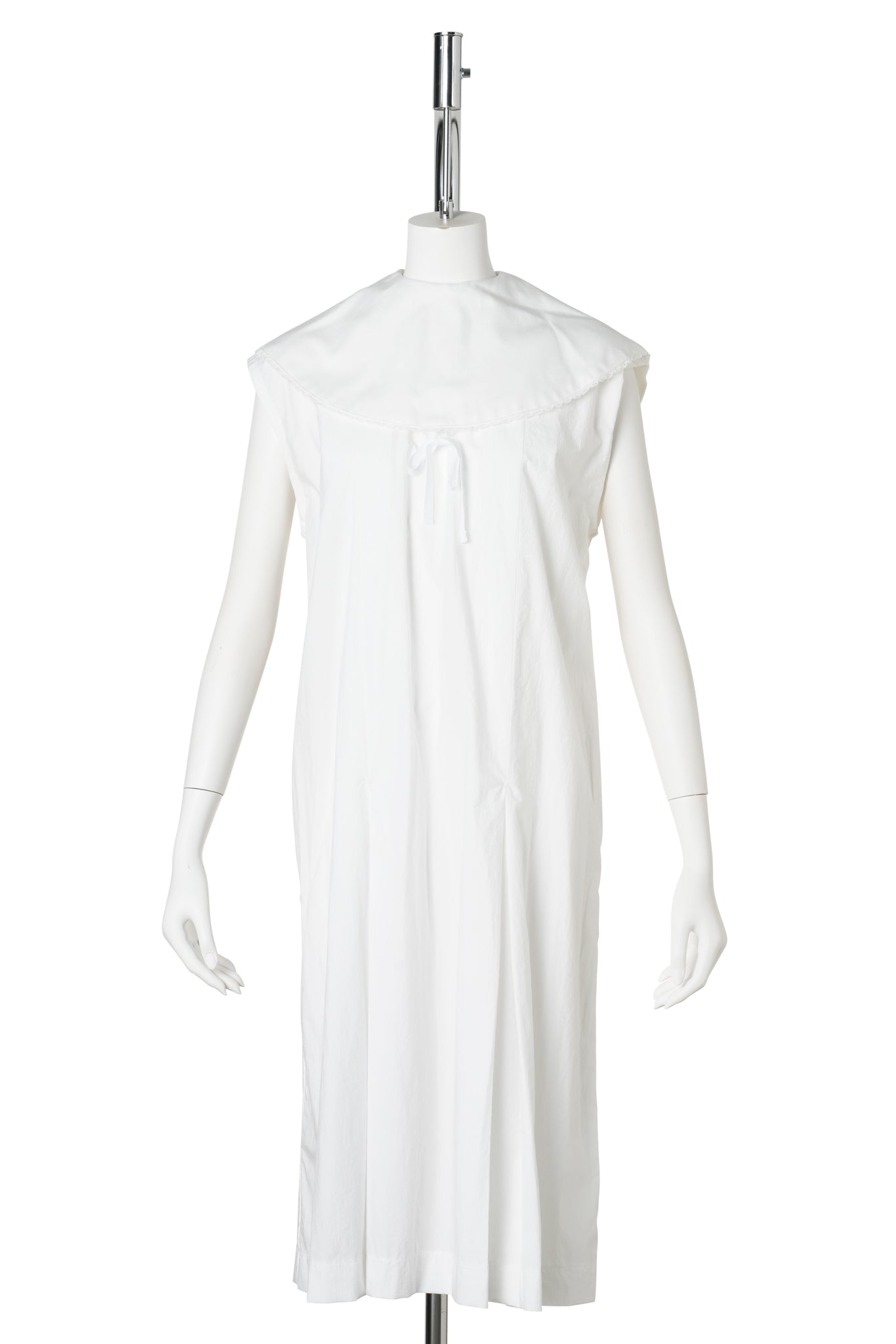 DOCKING PLATED COLLAR ONE-PIECE / NAVY/WHITE