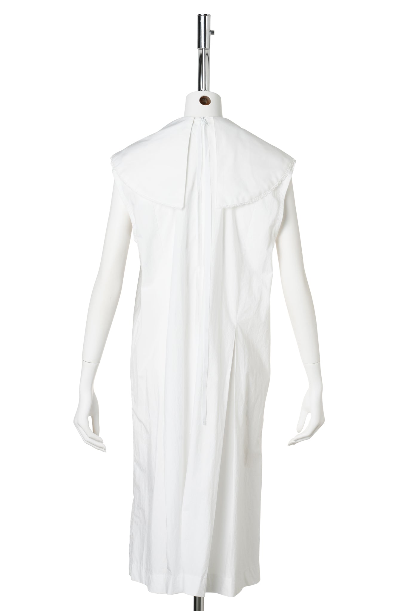 DOCKING PLATED COLLAR ONE-PIECE / NAVY/WHITE