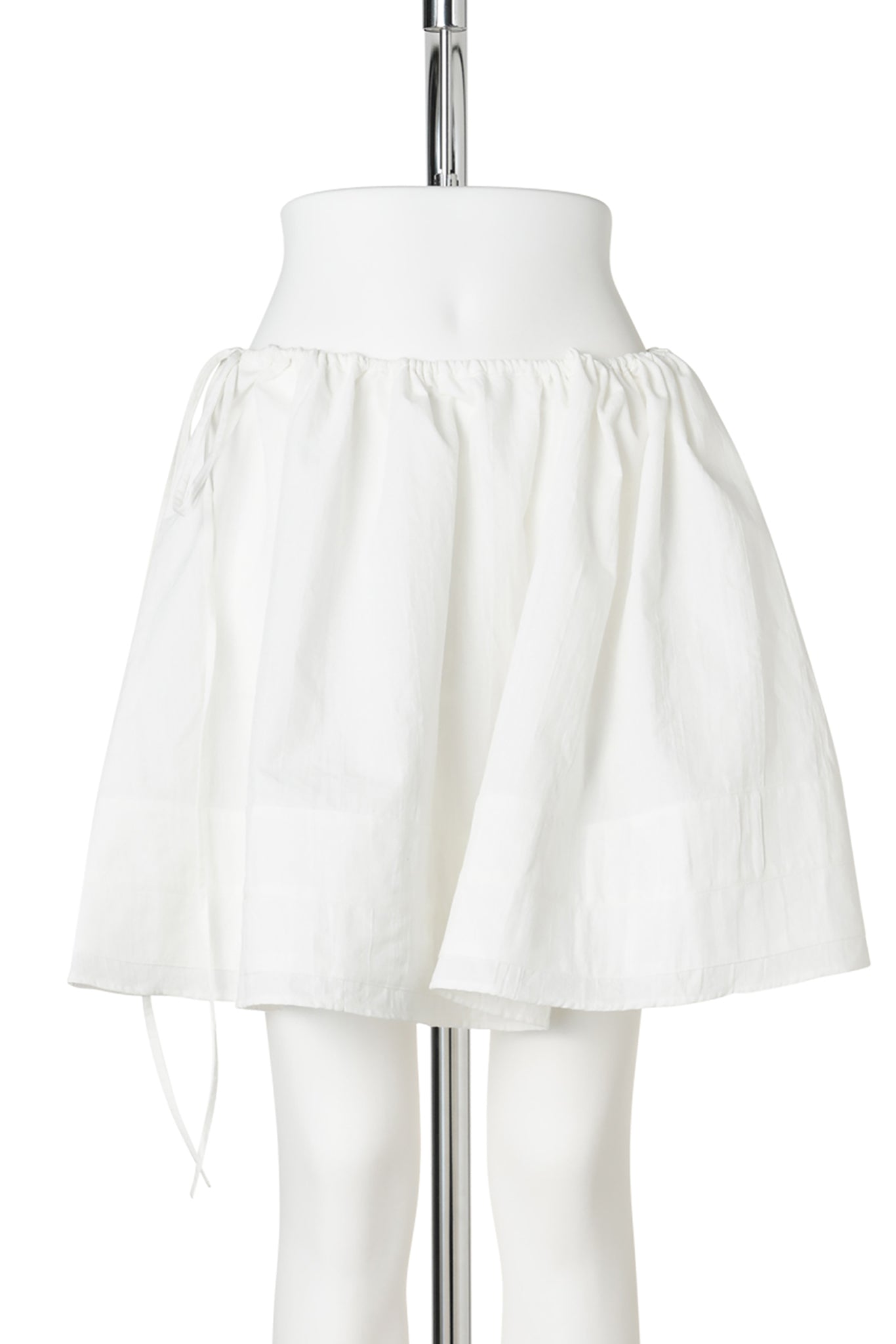 GATHERED SKIRT / WHITE