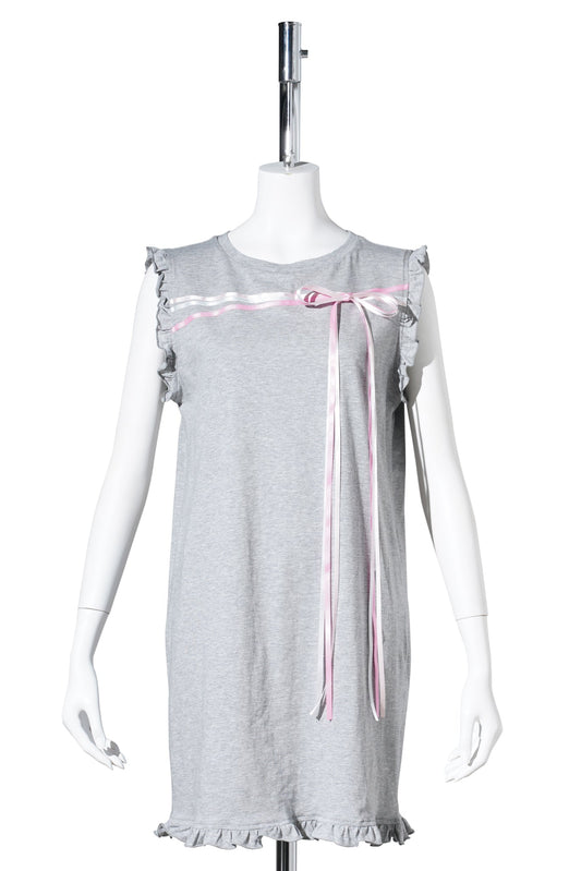 CHILDHOOD WRAPPING DRESS / GRAY