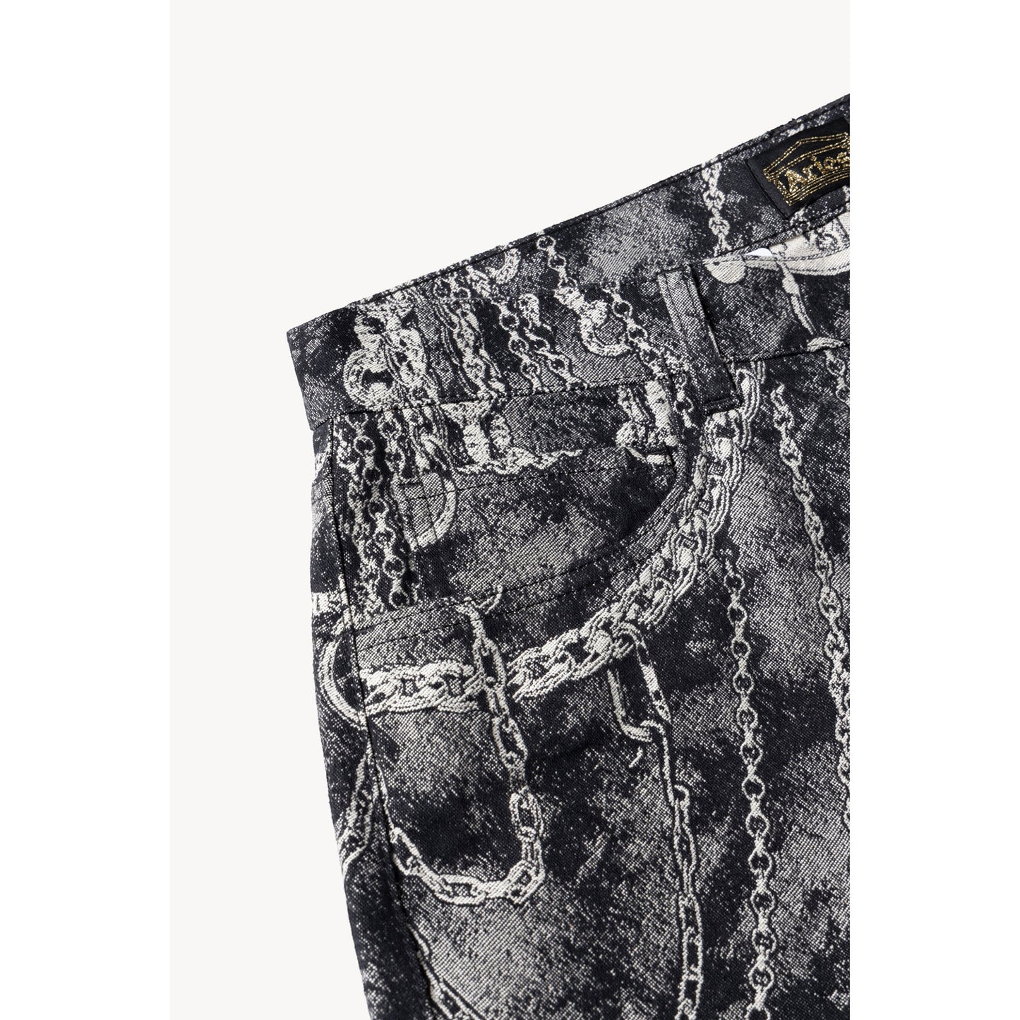 CHAINS JACQUARD LILLY JEAN / BLACK