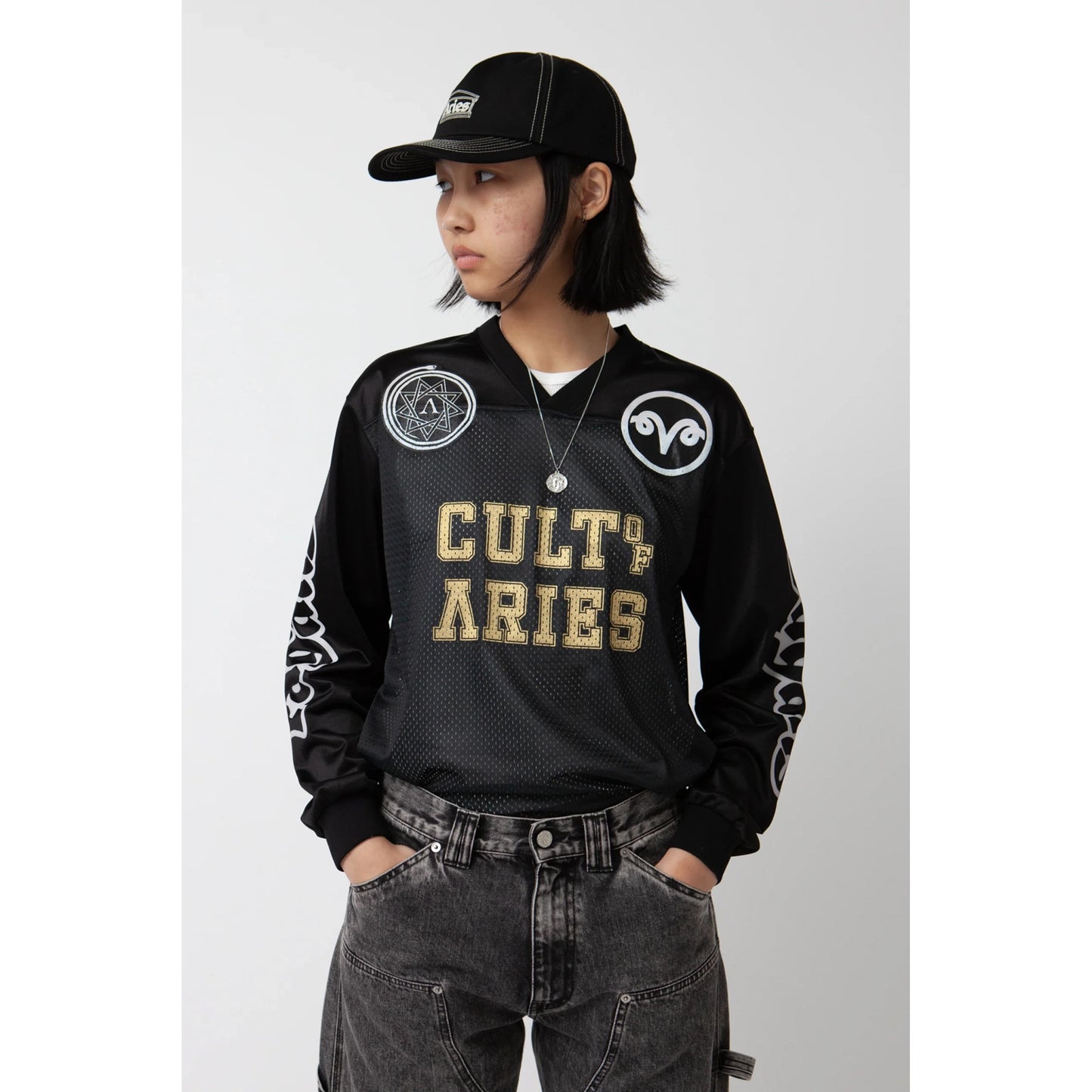 CULT LEADER AIRTEX LS TEE / BLACK