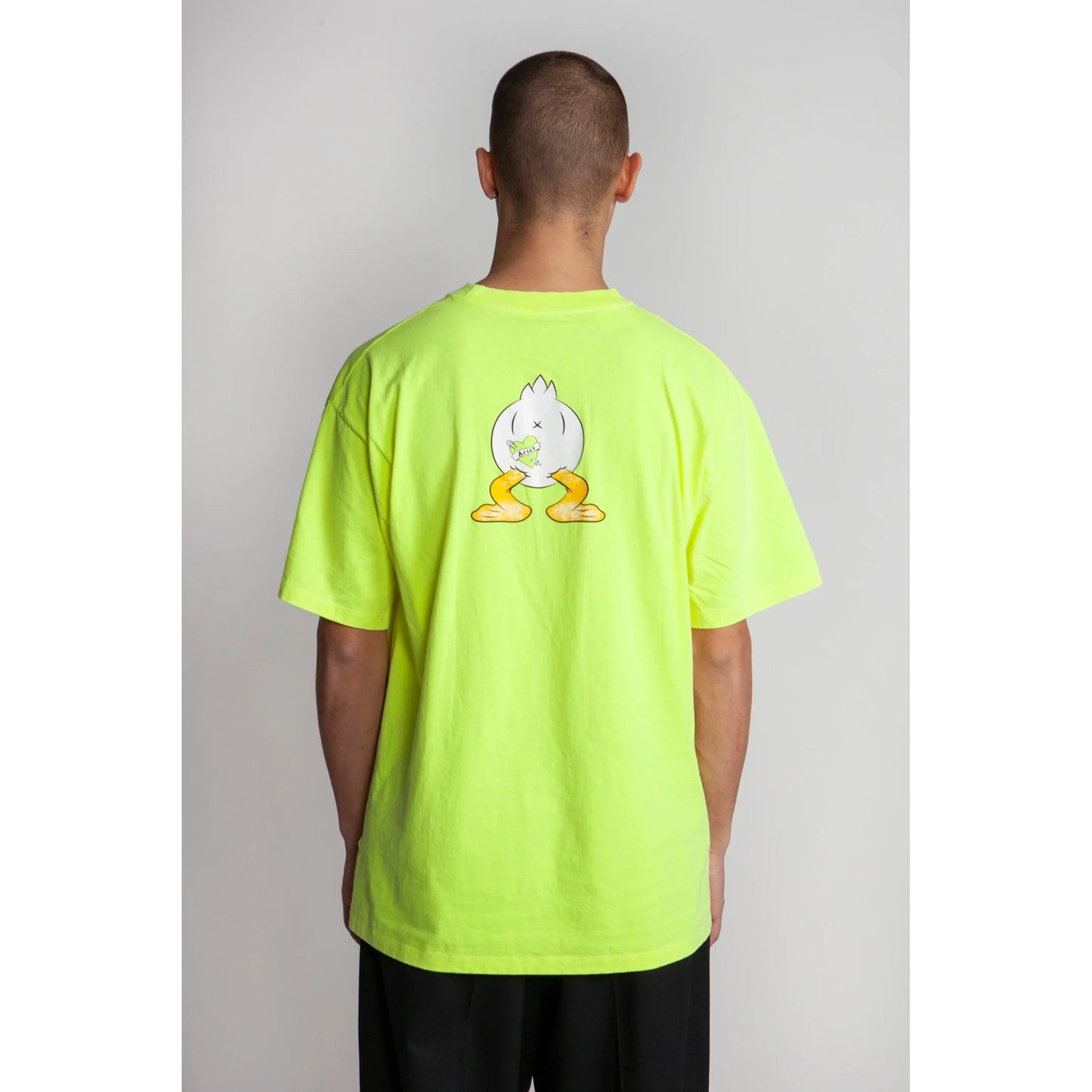 AGED AYE DUCK FLUORO SS TEE / SAFETY YELLOW