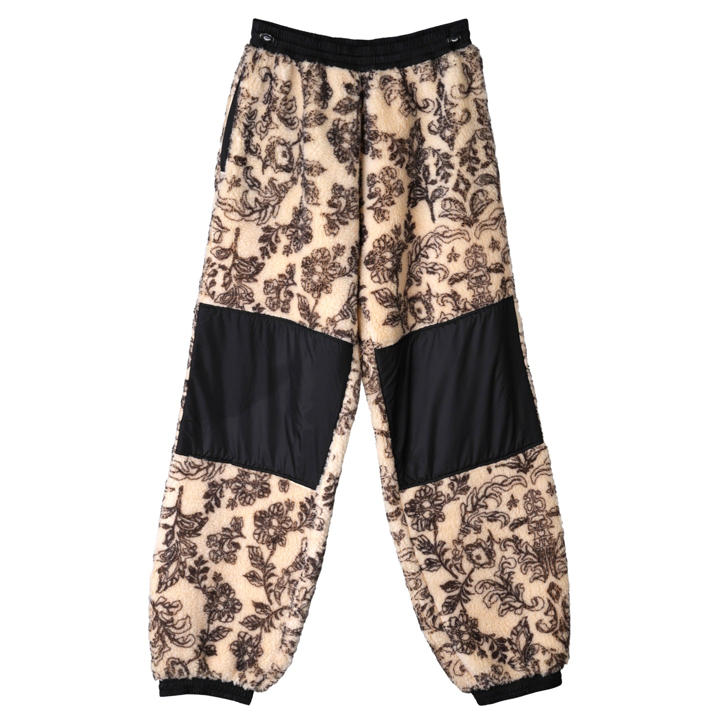 FLORAL FLEECE PANT / ECRU