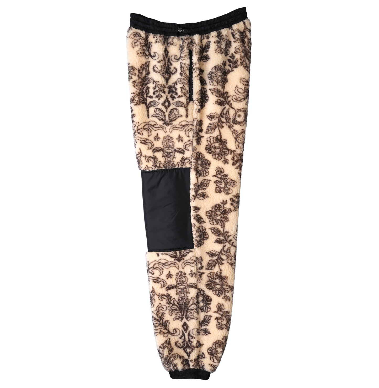 FLORAL FLEECE PANT / ECRU