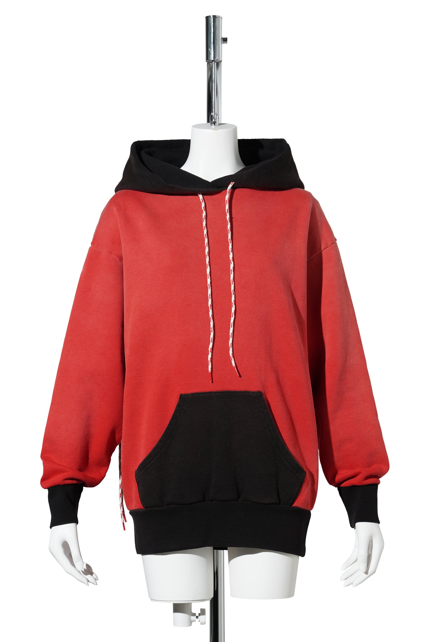 SUNBLEACHED PREMIUM TENPLE SPORTS HOODIE / RED