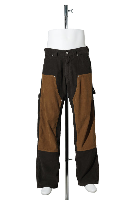 WASHED CORD CARPENTER JEAN / BROWN