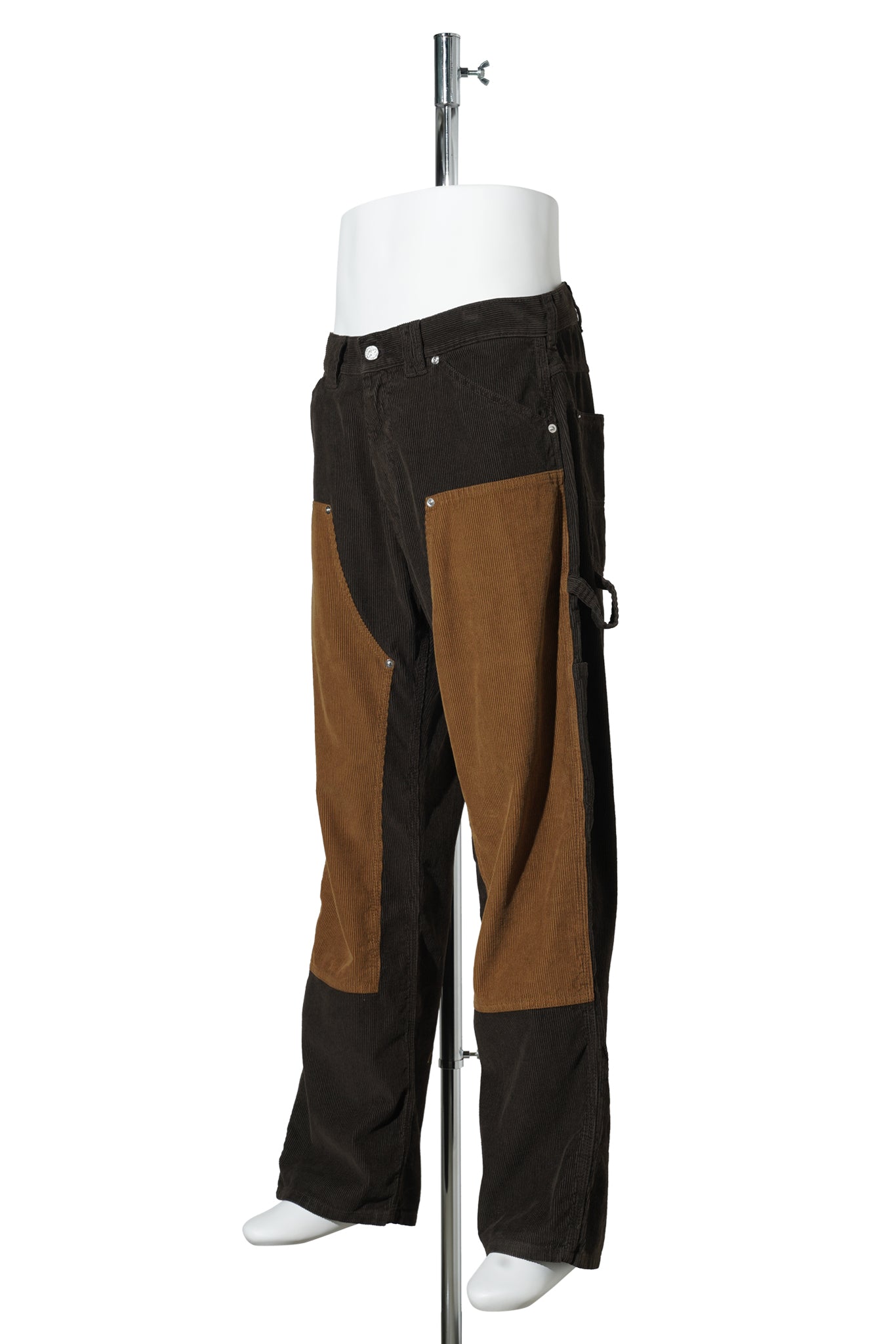 WASHED CORD CARPENTER JEAN / BROWN