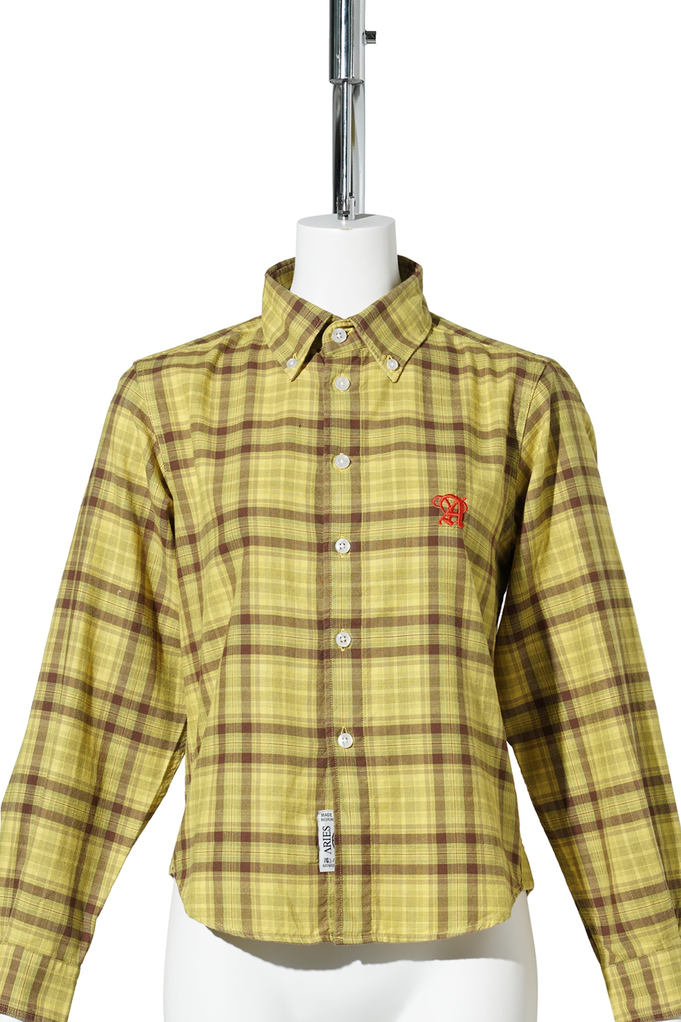 OVERDYED CLASSIC PLAID LS SHIRT / YELLOW
