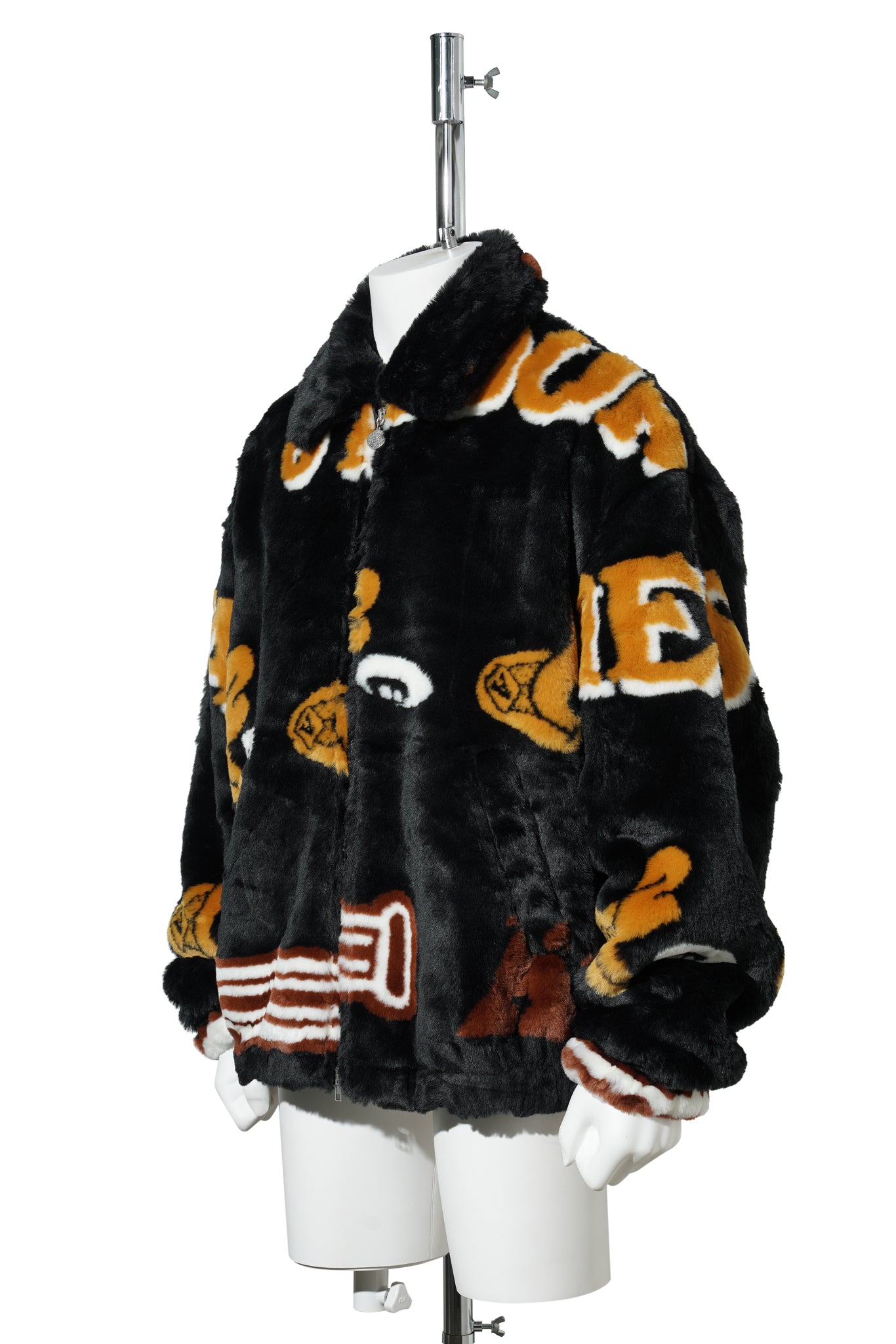 FUZZY DUCK DOES HE OVERSIZED BOMBER JACKET / MULTI