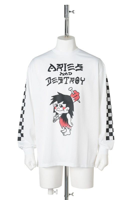 AIRTEX CARTOON PAGANS LS TEE / WHITE