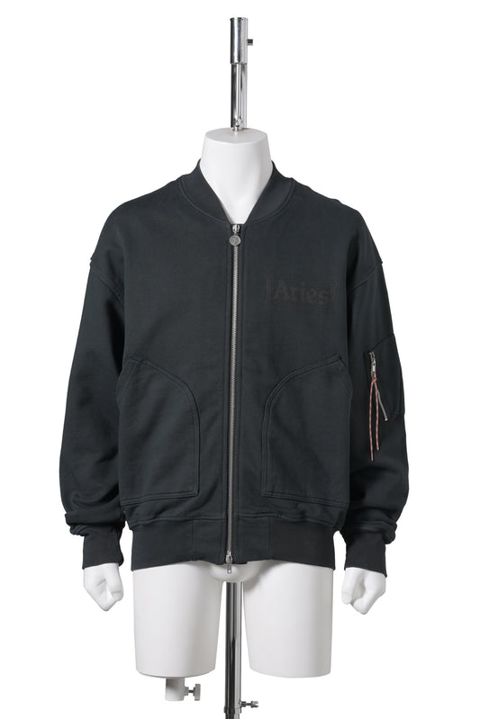 PREMIUM FADED TEMPLE BOMBER / BLACK