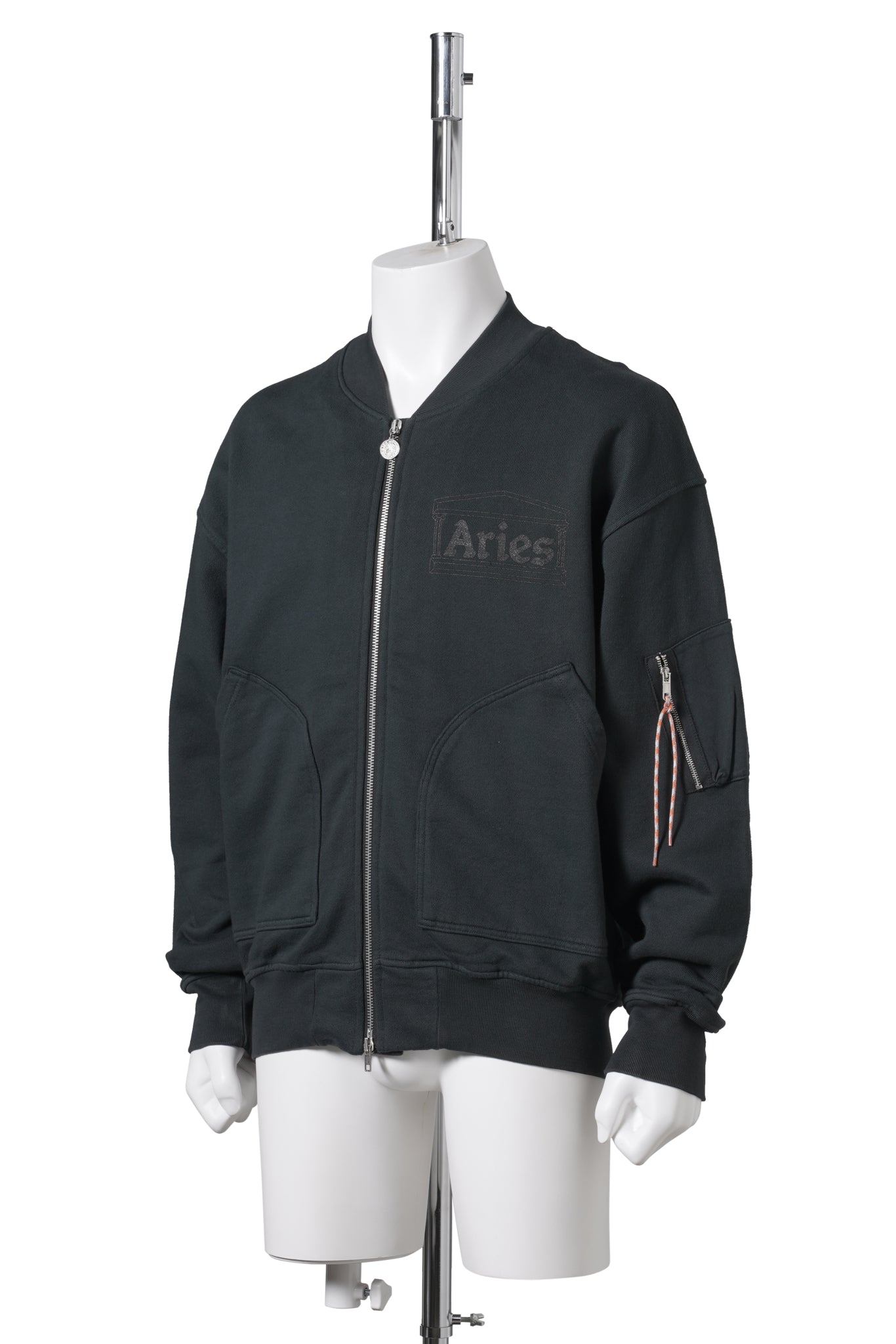 PREMIUM FADED TEMPLE BOMBER / BLACK
