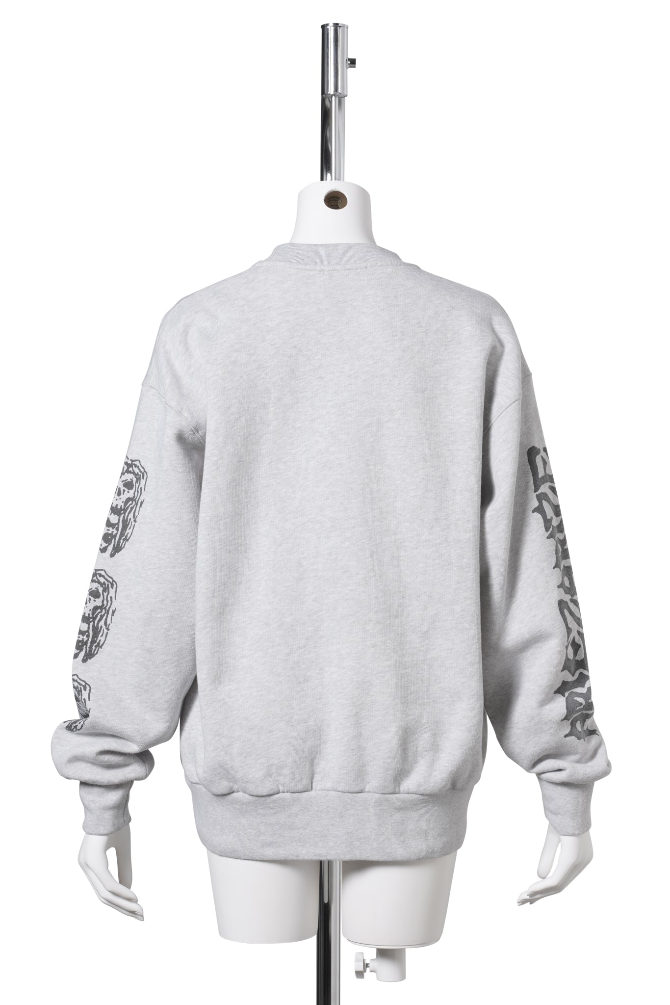 MEOWHARISHI EMBROIDERED SWEAT / GREY MARL