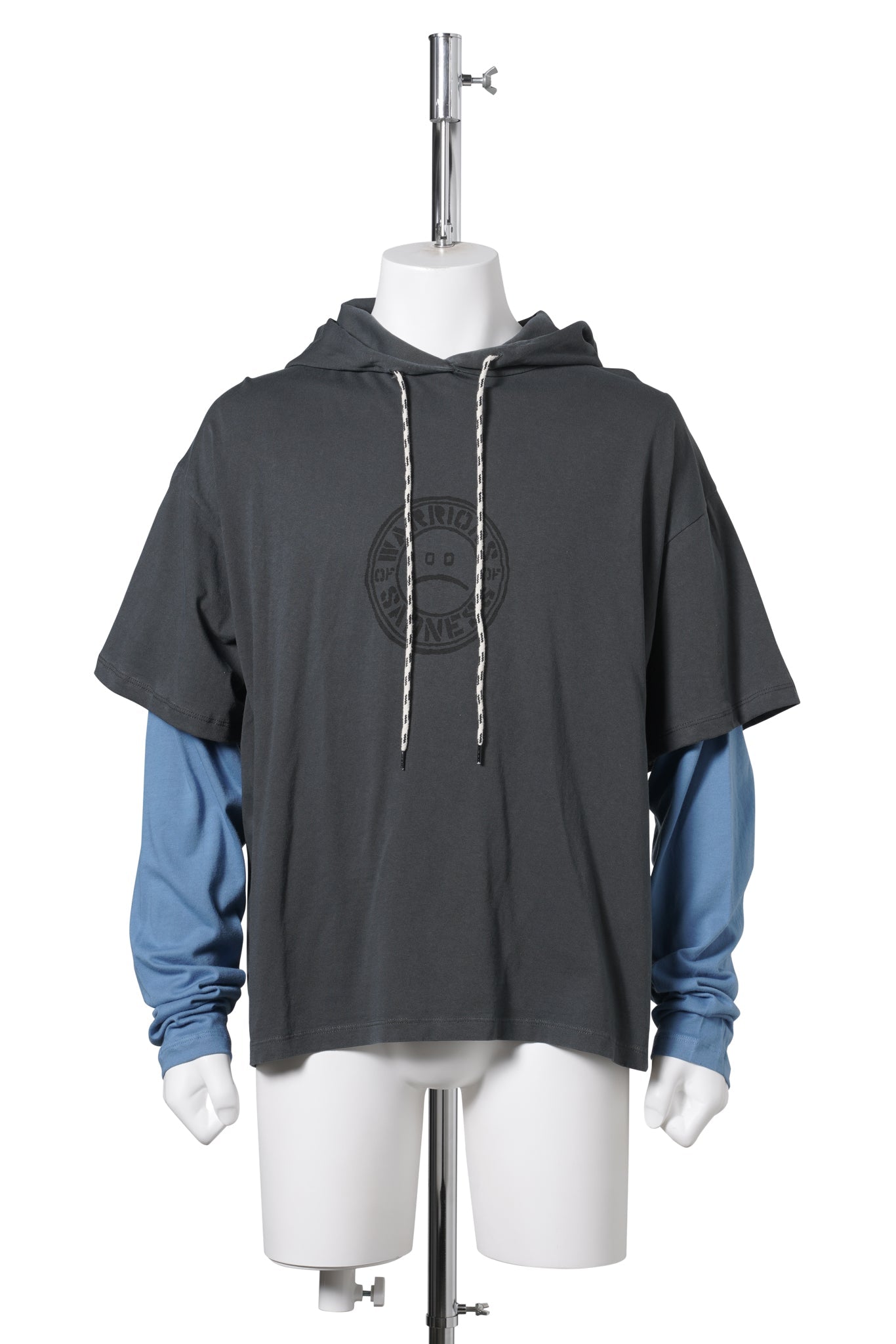 WARRIOR OF SADNESS HOODED LS TEE / MULTI
