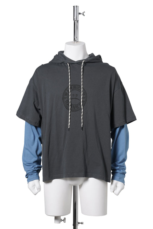 WARRIOR OF SADNESS HOODED LS TEE / MULTI