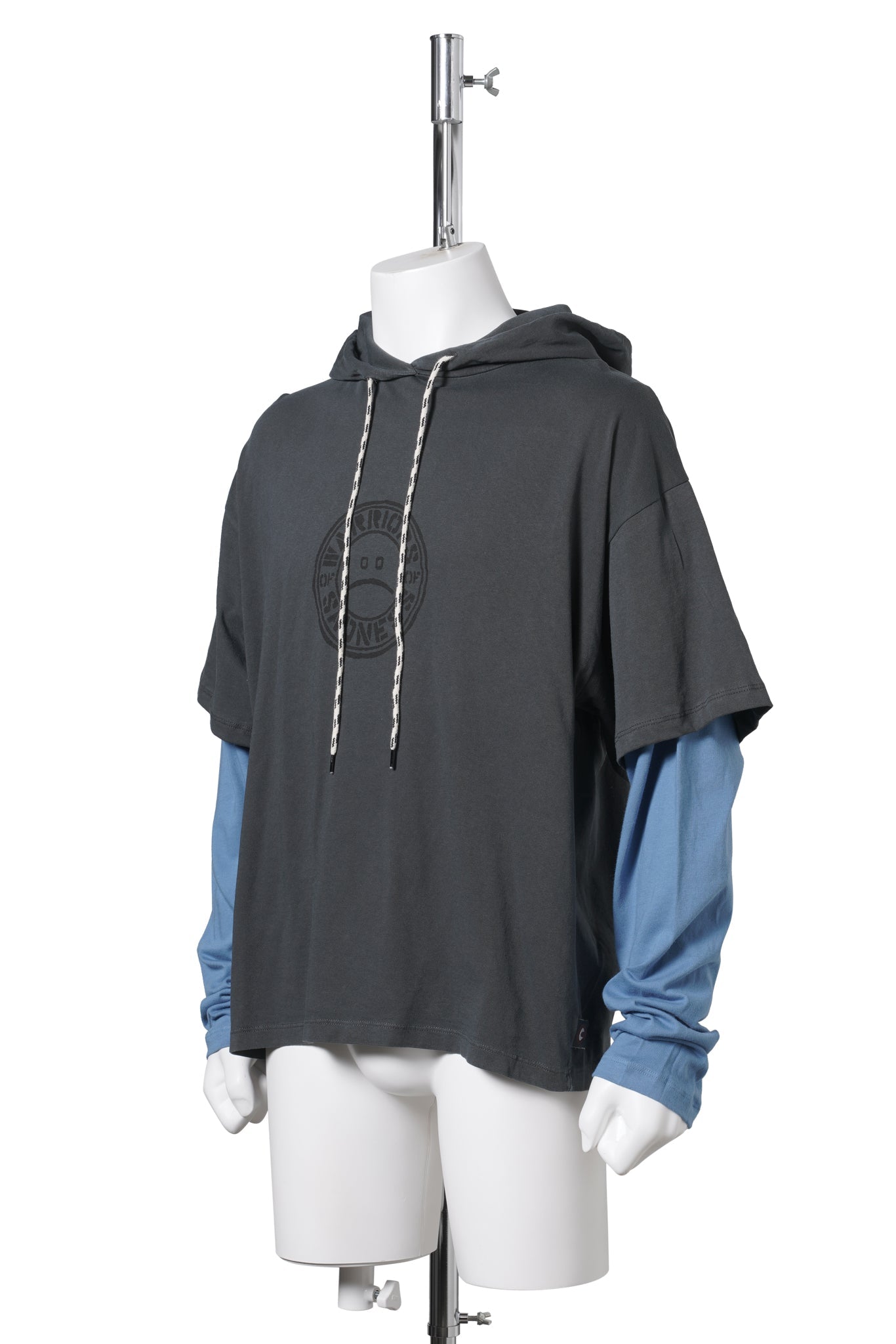 WARRIOR OF SADNESS HOODED LS TEE / MULTI
