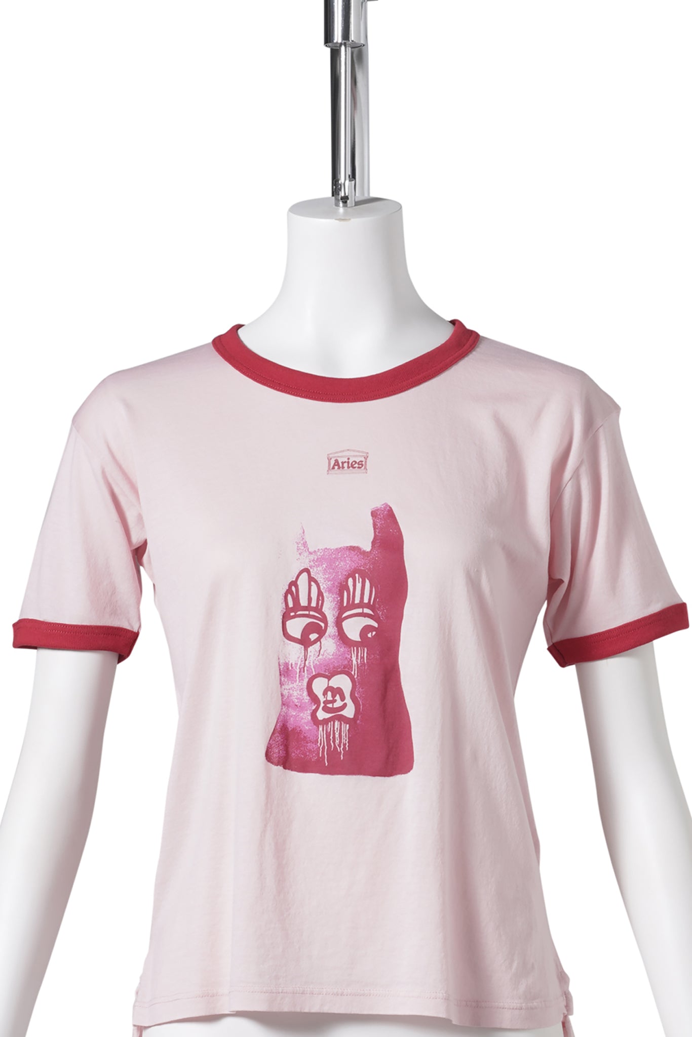 WHO KNOWS SS RINGER TEE / PINK