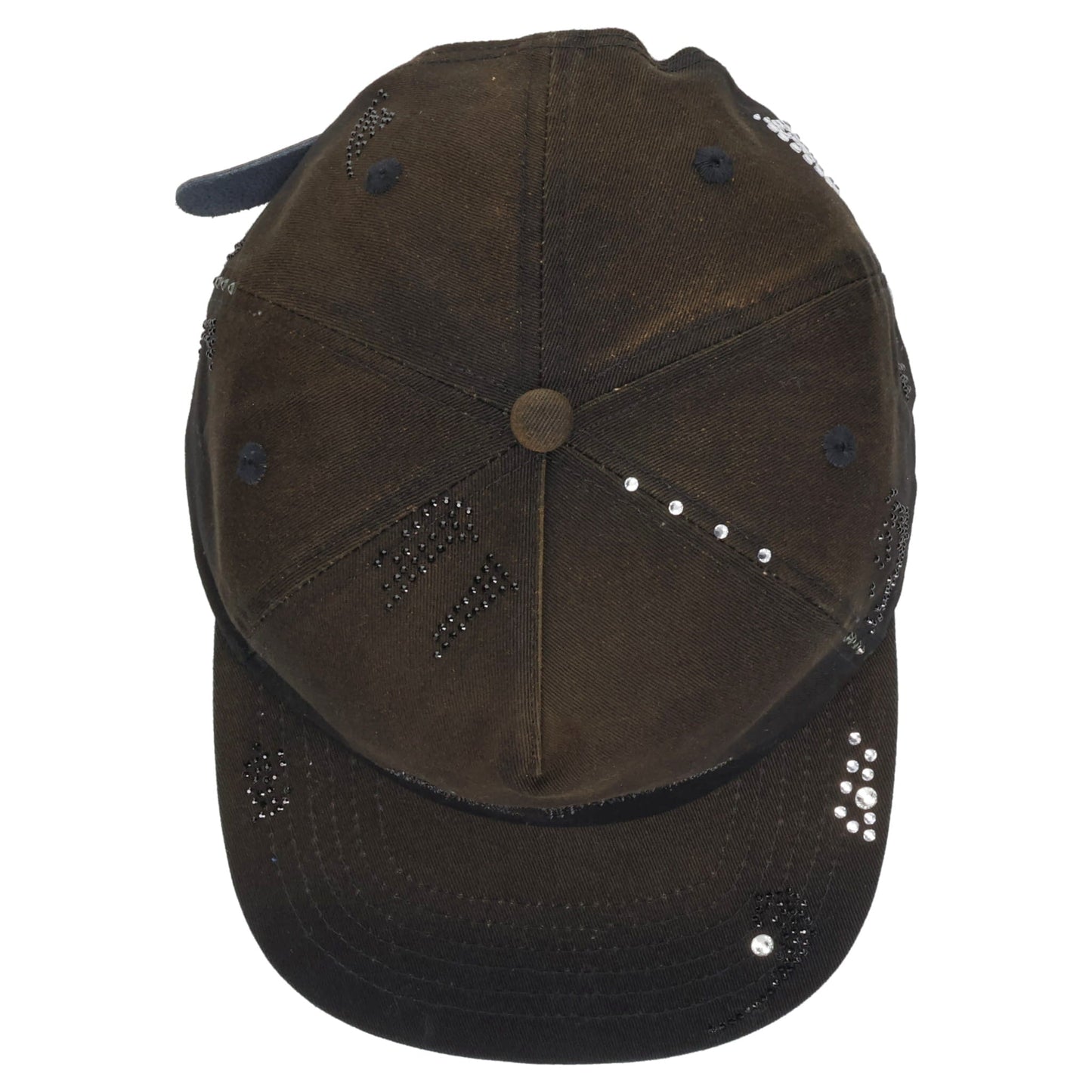 DISTRESSED DIAMANTE CAP / BLACK
