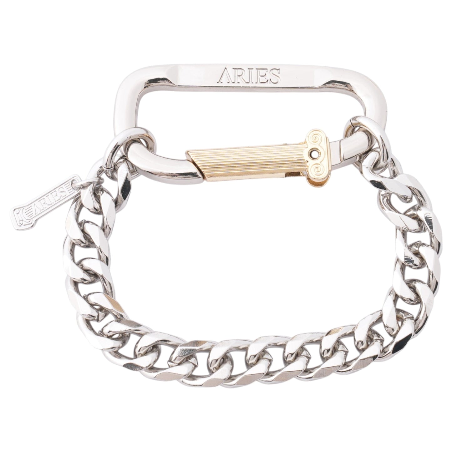 MINI CARABINER CHAIN BRACELET / SILVER