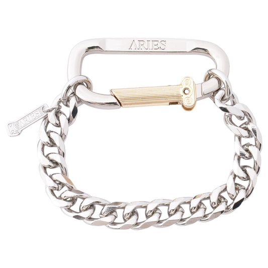 MINI CARABINER CHAIN BRACELET / SILVER