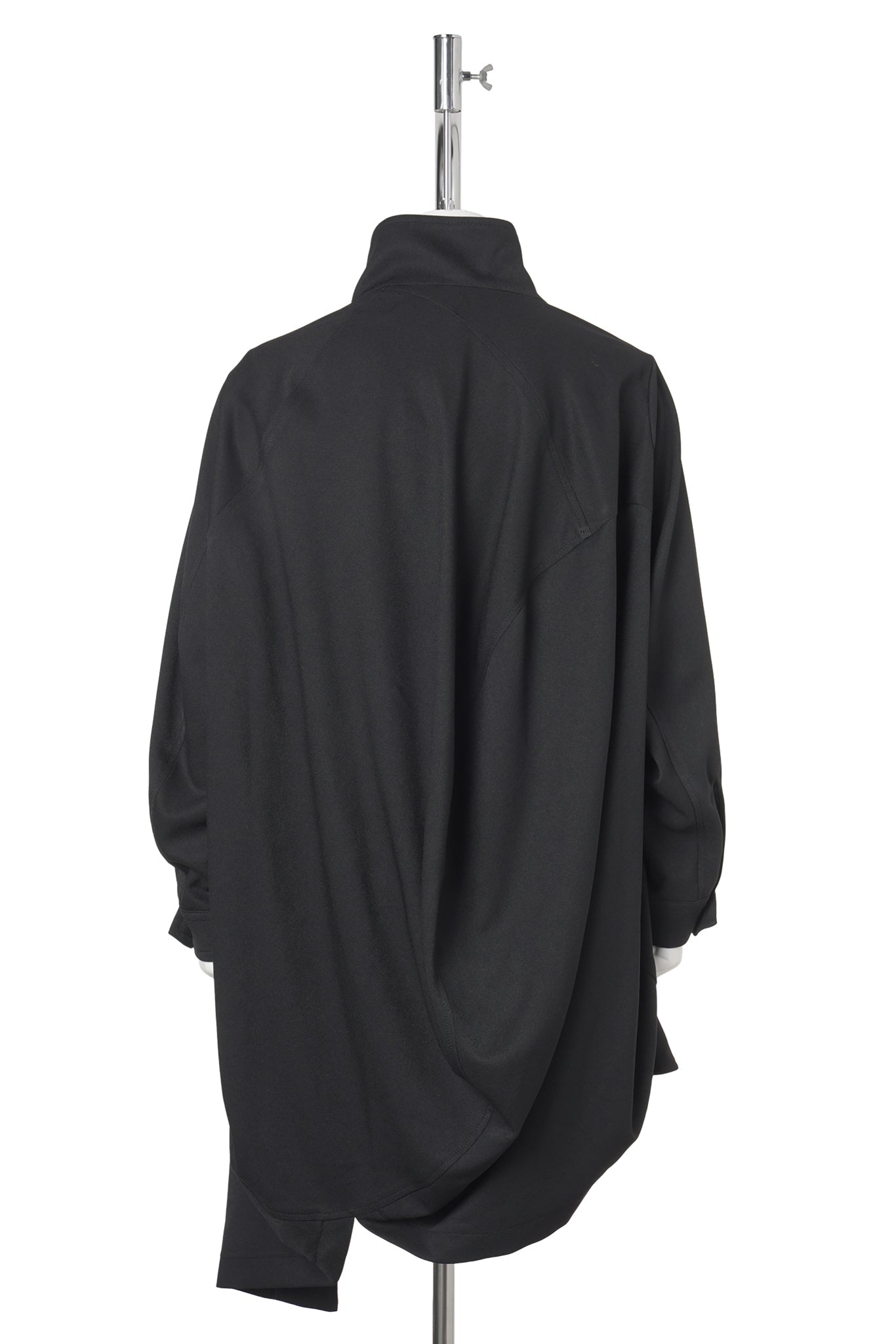 BALL STAND COLLAR COAT / BLACK