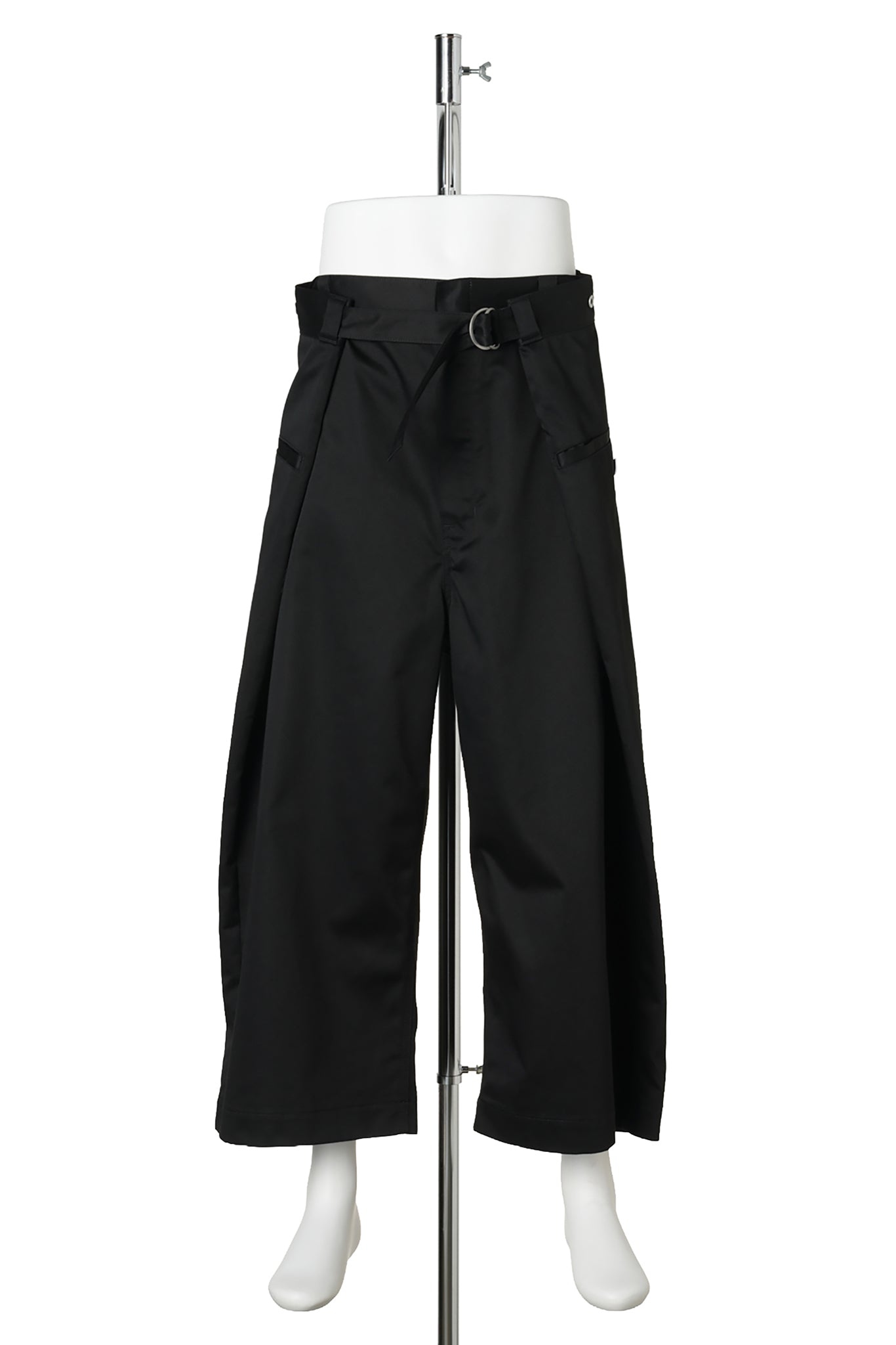 WRAP CHINO PANTS / BLACK