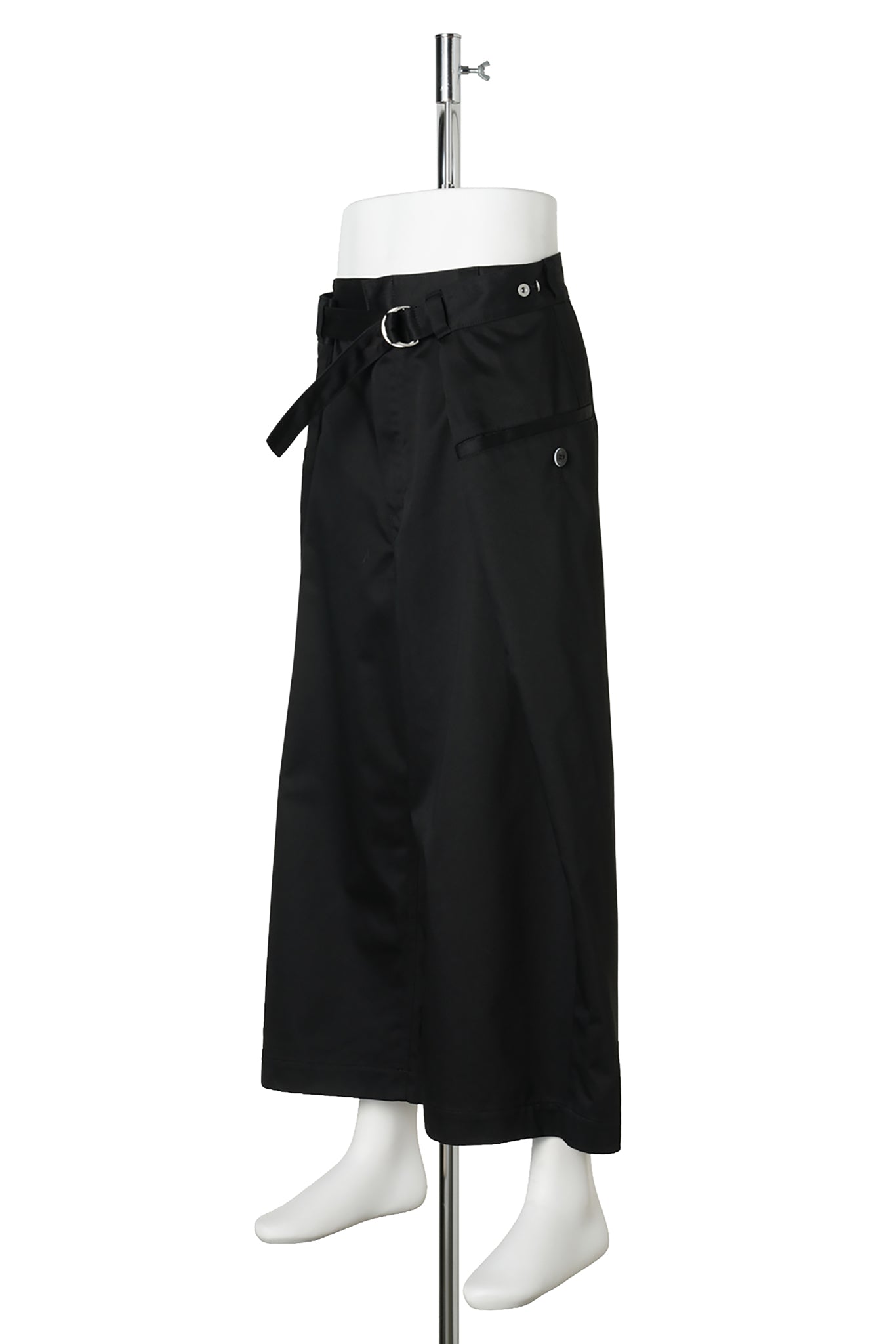 WRAP CHINO PANTS / BLACK