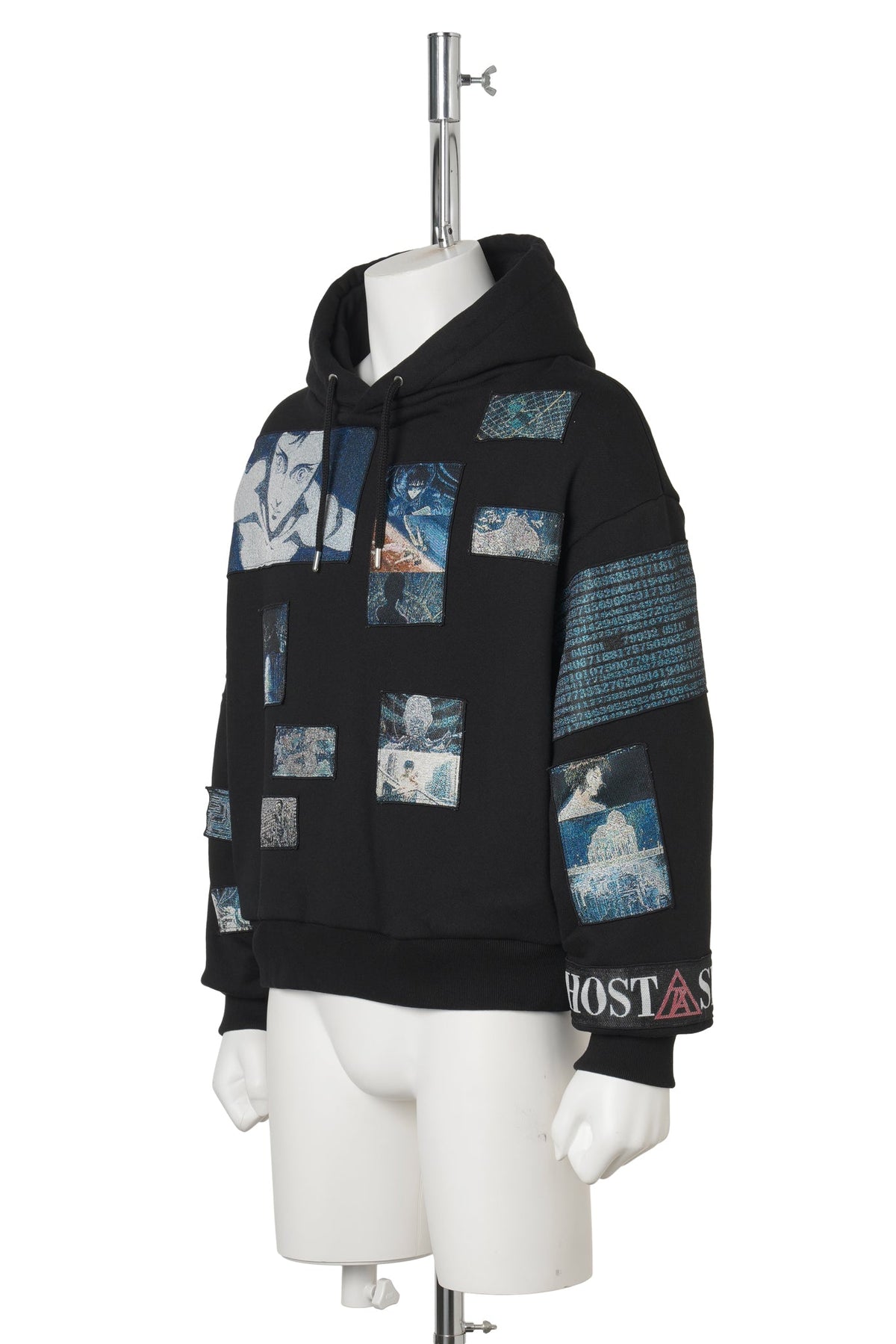 GITS SCENE PATCHWORK HOODIE / BLACK
