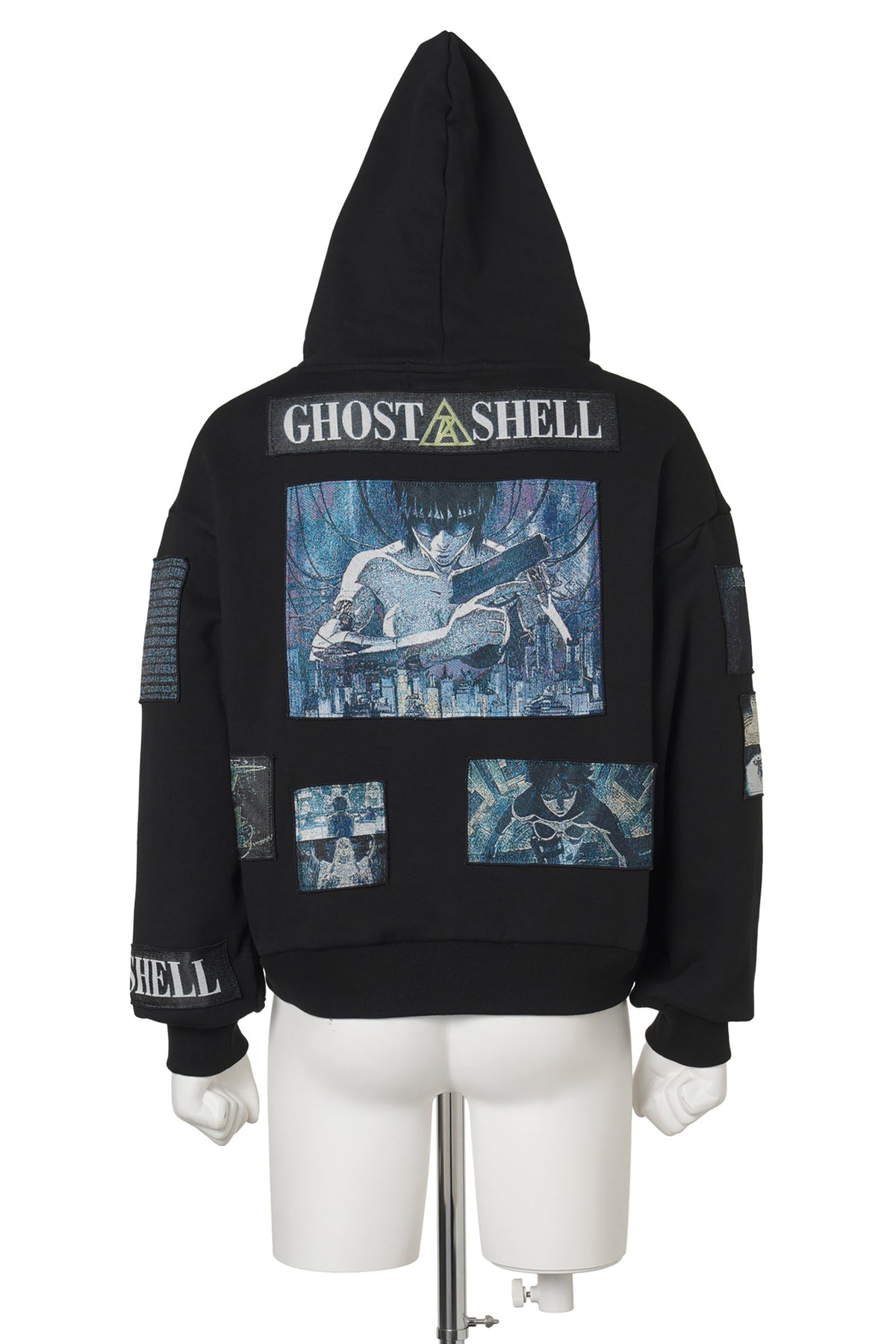 GITS SCENE PATCHWORK HOODIE / BLACK