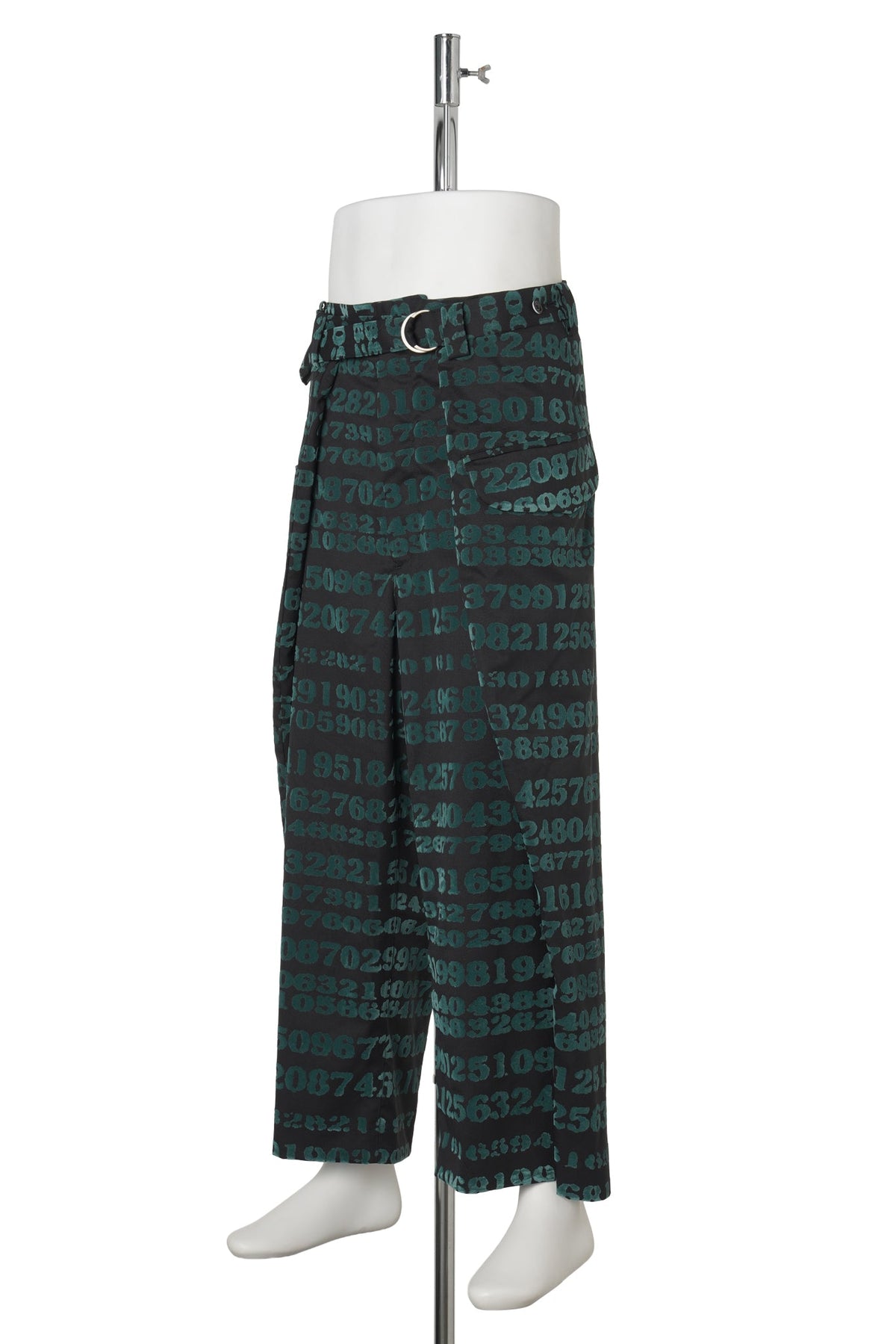 GITS DIGITAL CODE WRAP PANTS / BLACK