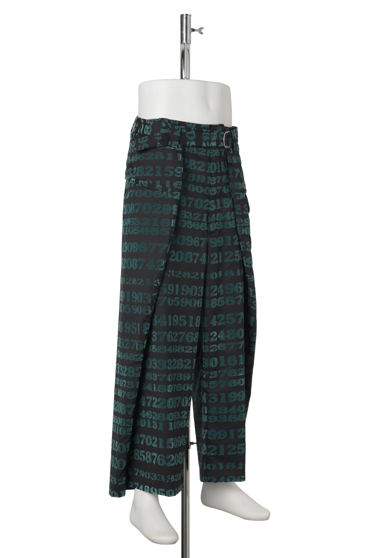 GITS DIGITAL CODE WRAP PANTS / BLACK