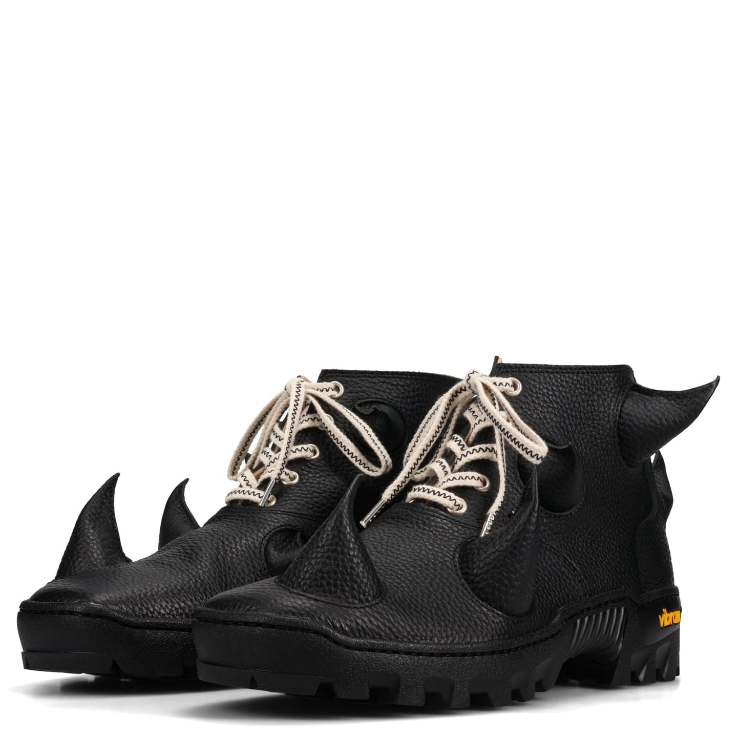 ANTLER BOOTS / BLACK LEATHER