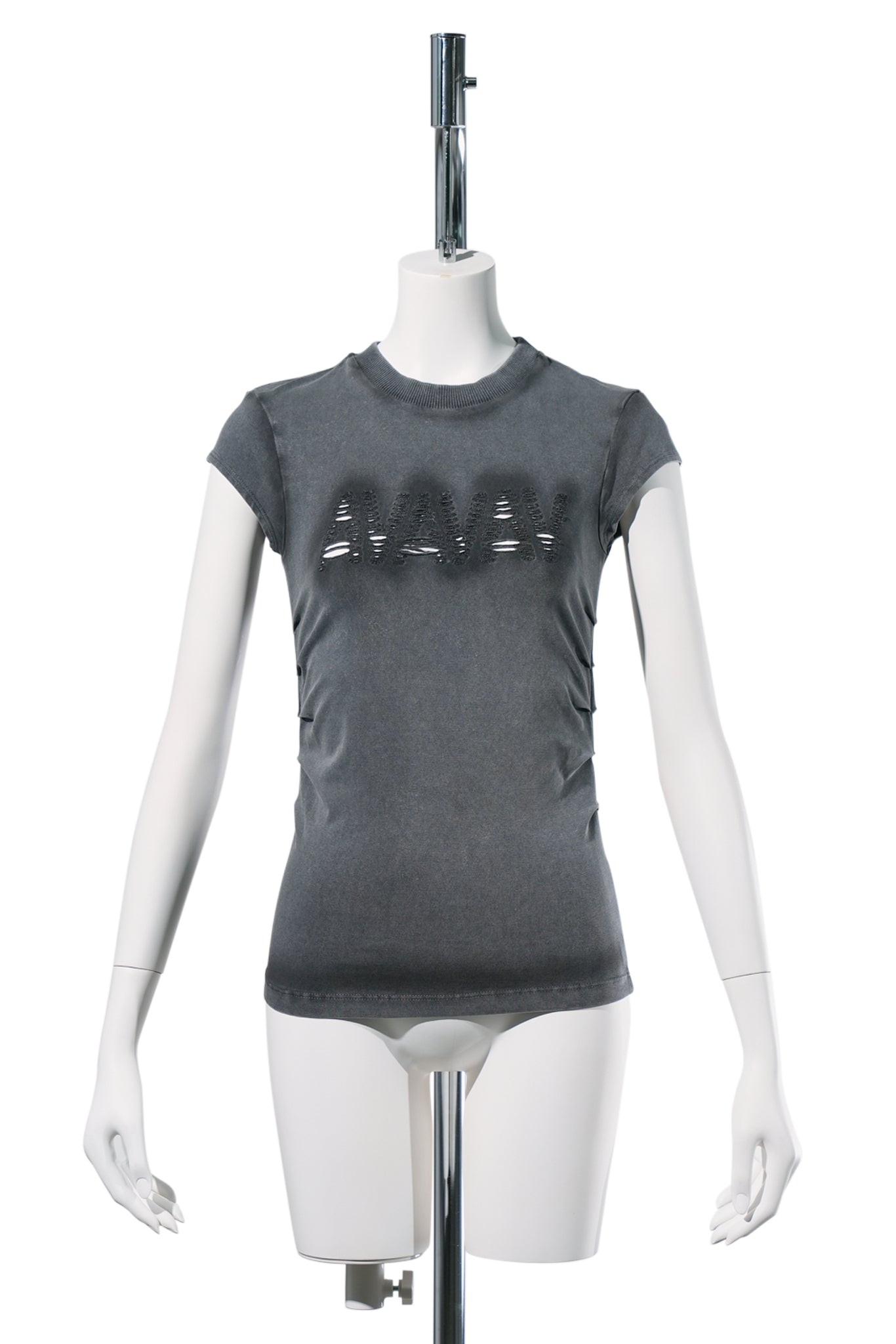 TINA BABY T-SHIRT CUT AV-LOGO / BLACK