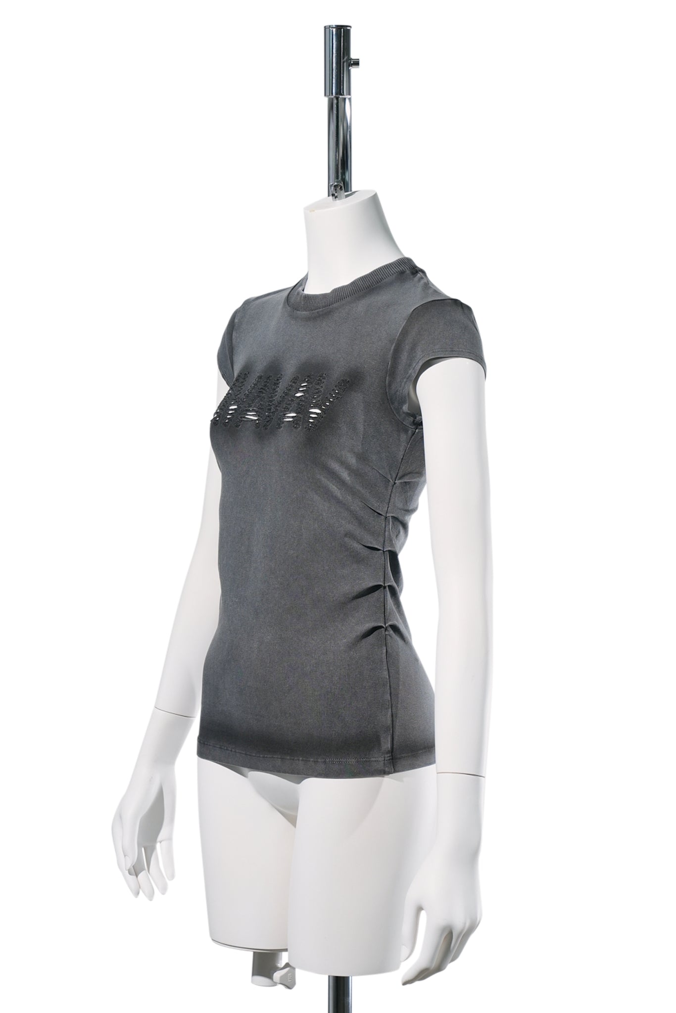 TINA BABY T-SHIRT CUT AV-LOGO / BLACK