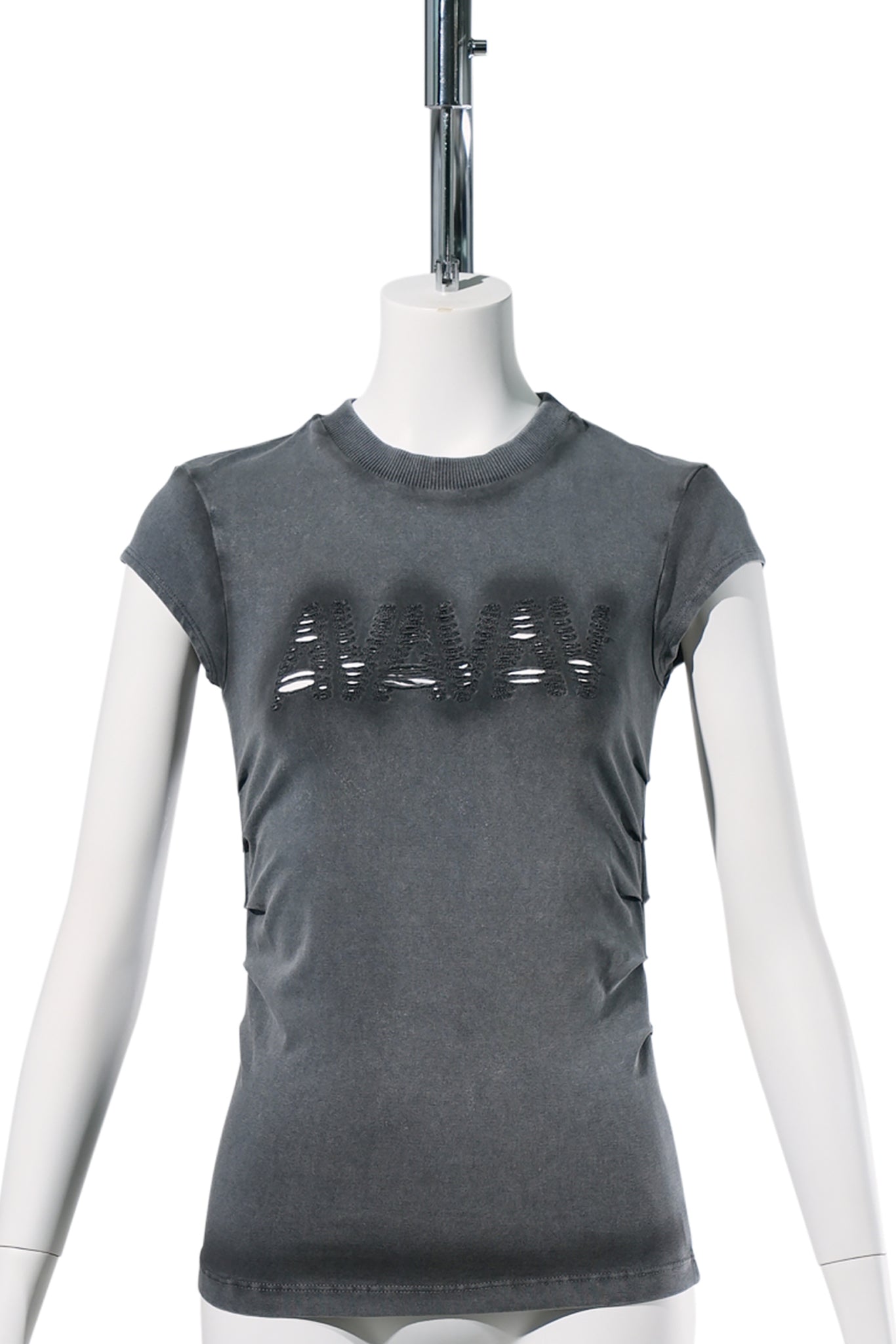 TINA BABY T-SHIRT CUT AV-LOGO / BLACK