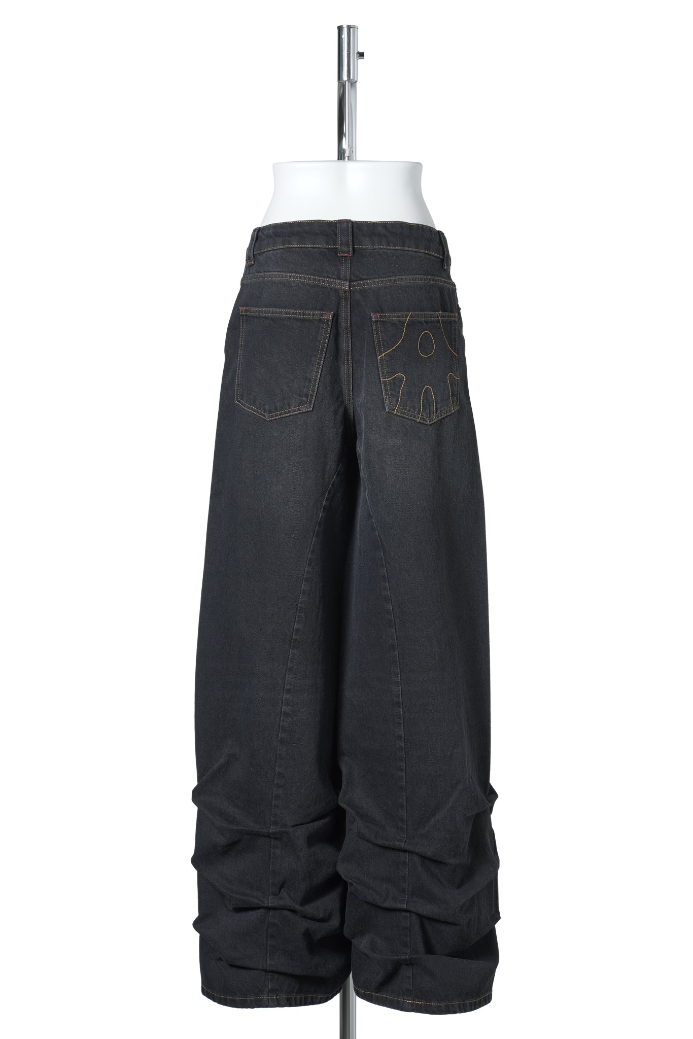 AVAVAV PLEATED JEAN BLACK / BLACK